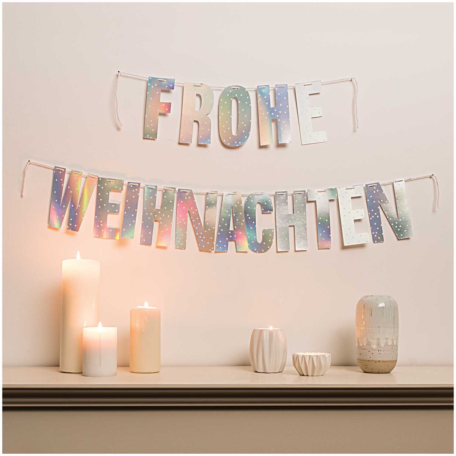 Paper Poetry Girlande Frohe Weihnachten 3m Hot Foil