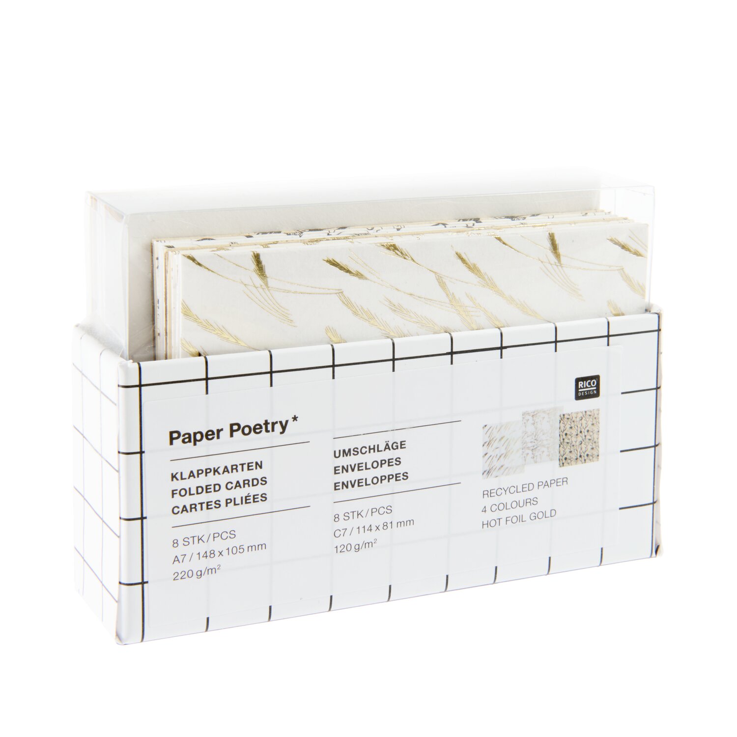 Paper Poetry Kartenset A7/C7 In the Meadow 16-teilig von Rico Design