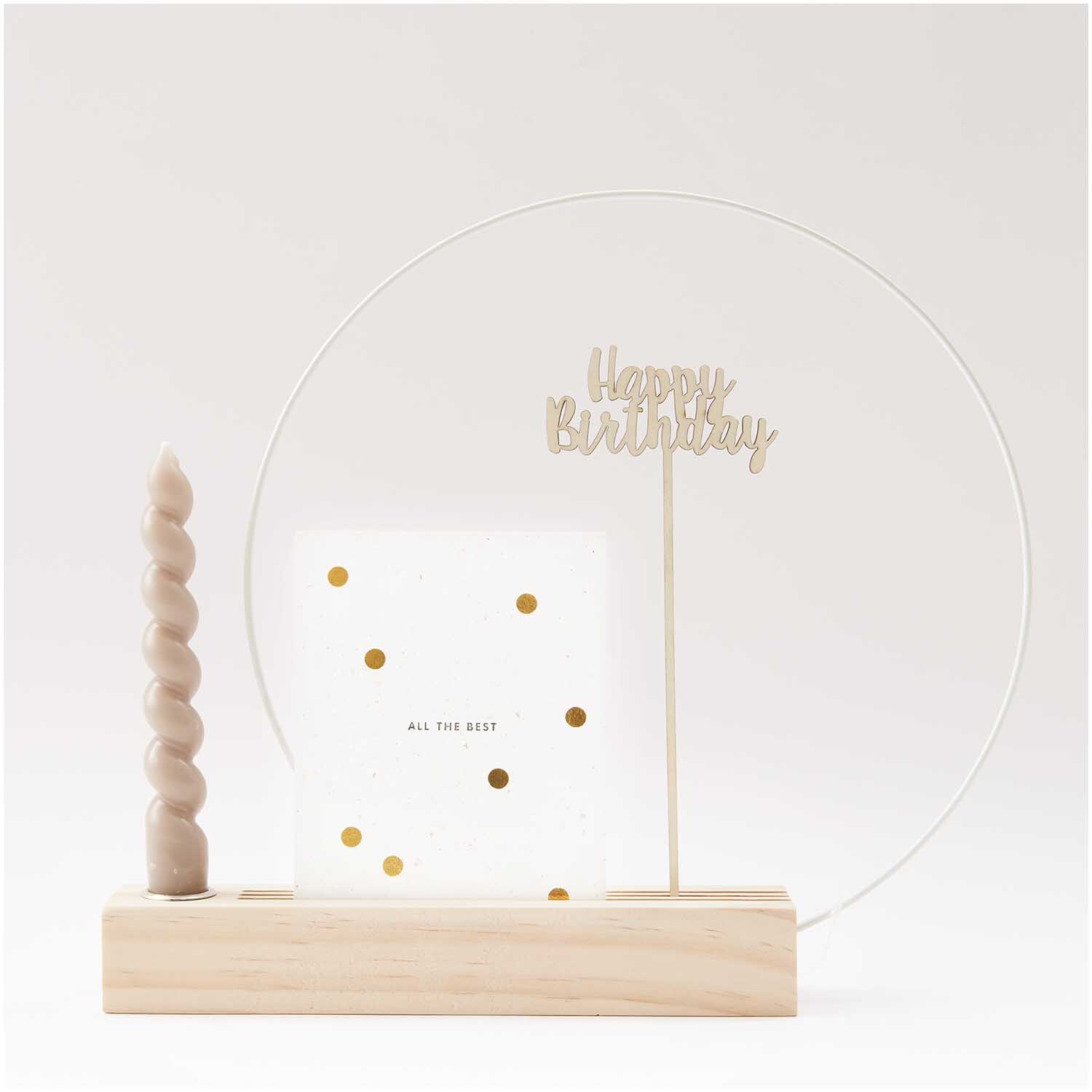 Holzpicker Happy Birthday 24,2x8cm Holzpicker Happy Birthday 24,2x8cm
