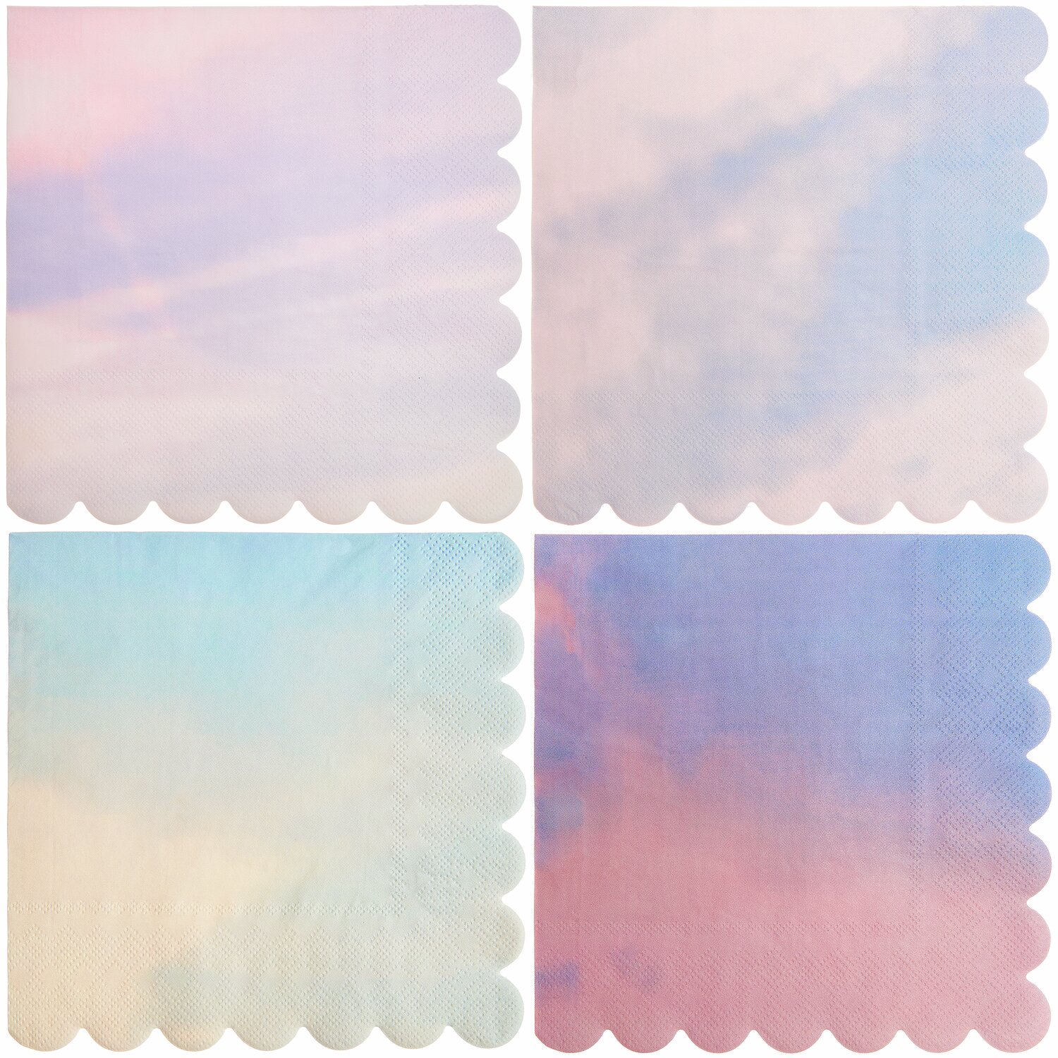 Servietten Mix The Sky is the Limit 16 Stück, pastellfarbene Designs, 32x31,5cm, von Rico Design.
