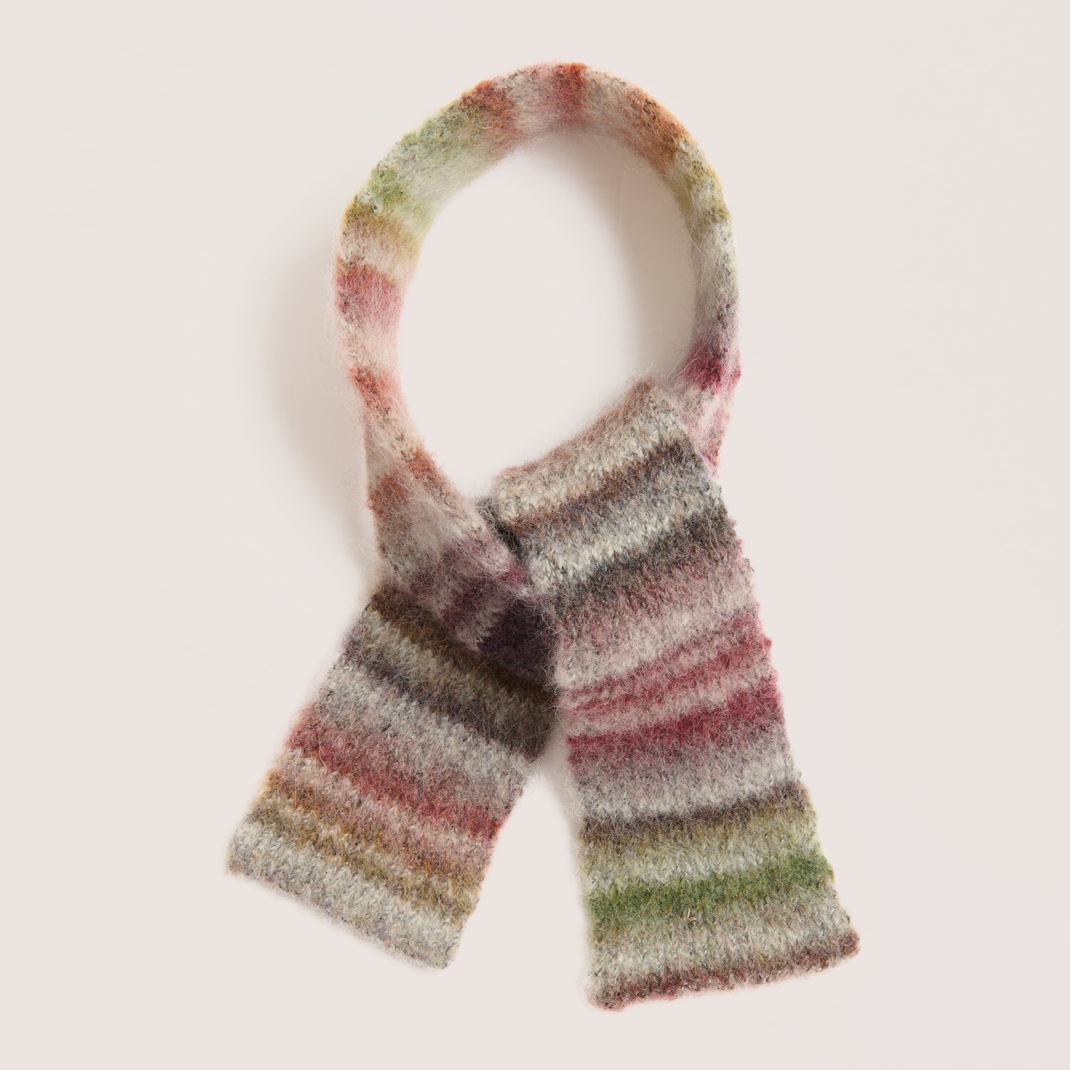 Fashion Wool Alpaca Landscape, Rico Design, 25g 170m, weicher Schal mit mehrfarbigem Farbverlauf in gedeckten Naturtönen, locker gestrickt und kuschelig