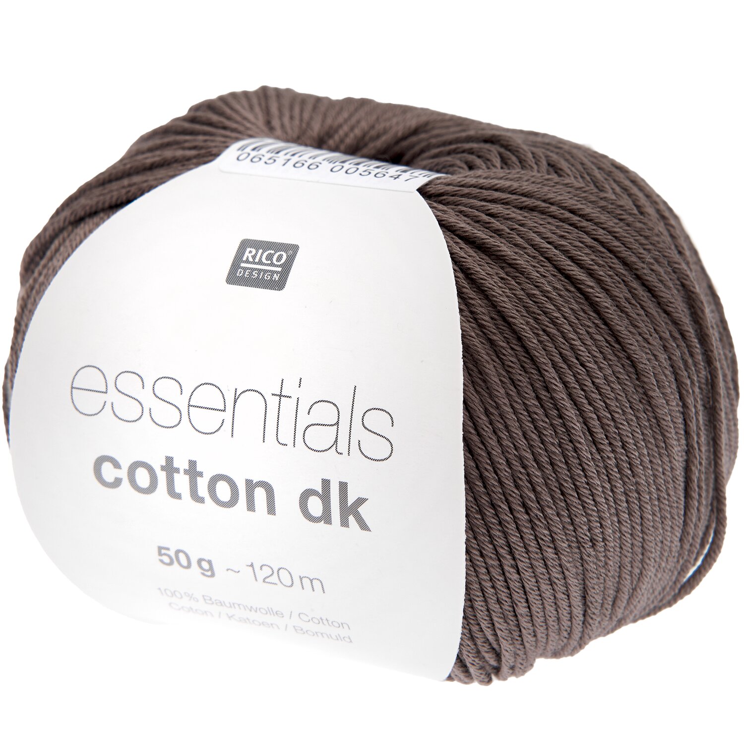 Essentials Cotton dk 50g 120m Farbe Braun von Rico Design