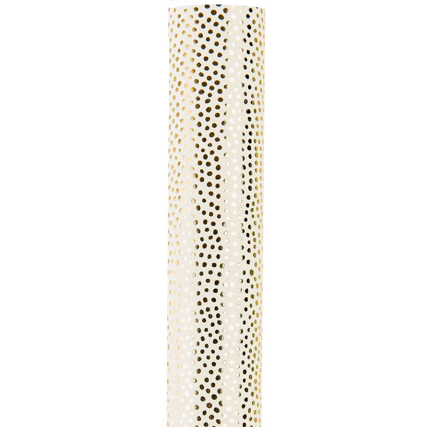 Paper Poetry Geschenkpapier Advent Pünktchen Gold 0,7x2m von Rico Design