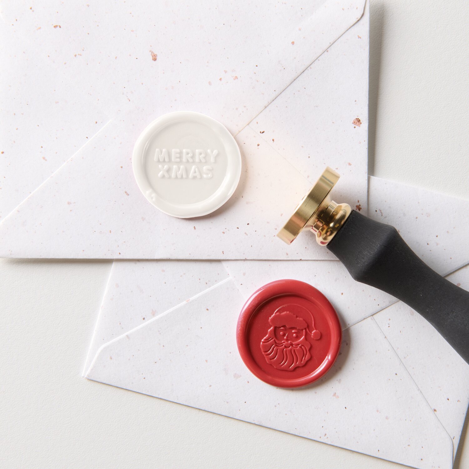 Premium Kartenset Weihnachtsmann Rot 13,8x9cm von Rico Design
