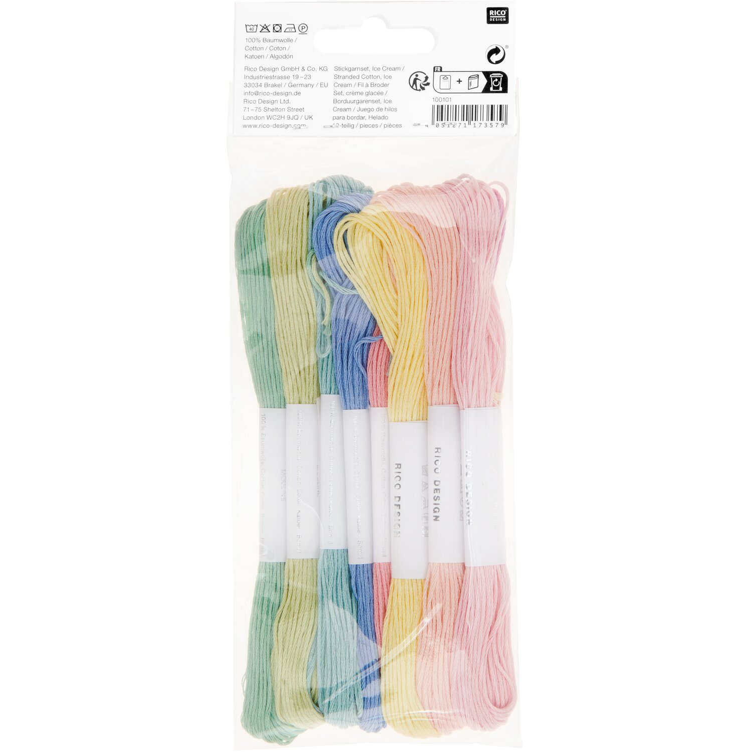 Stickgarn Set Ice Cream 10-teilig von Rico Design