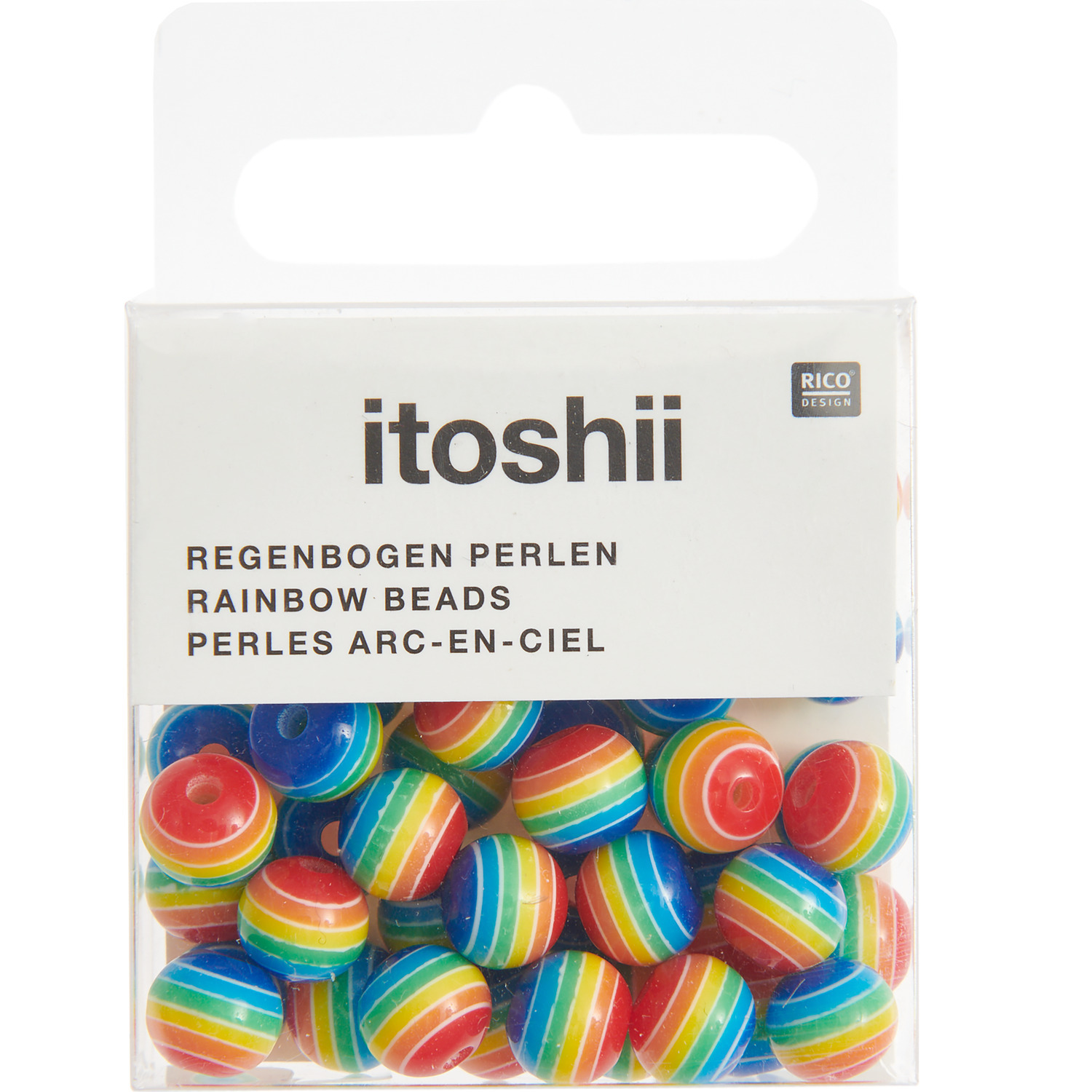 itoshii Regenbogen Perlen 8mm 48 Stück itoshii Regenbogen Perlen 8mm 48 Stück