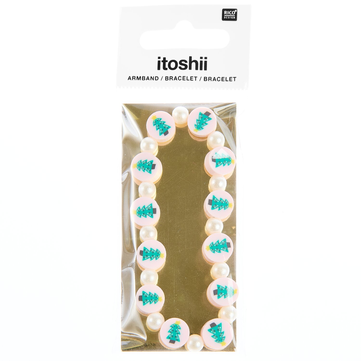 itoshii Armband Pearly Christmas 17,5cm von Rico Design