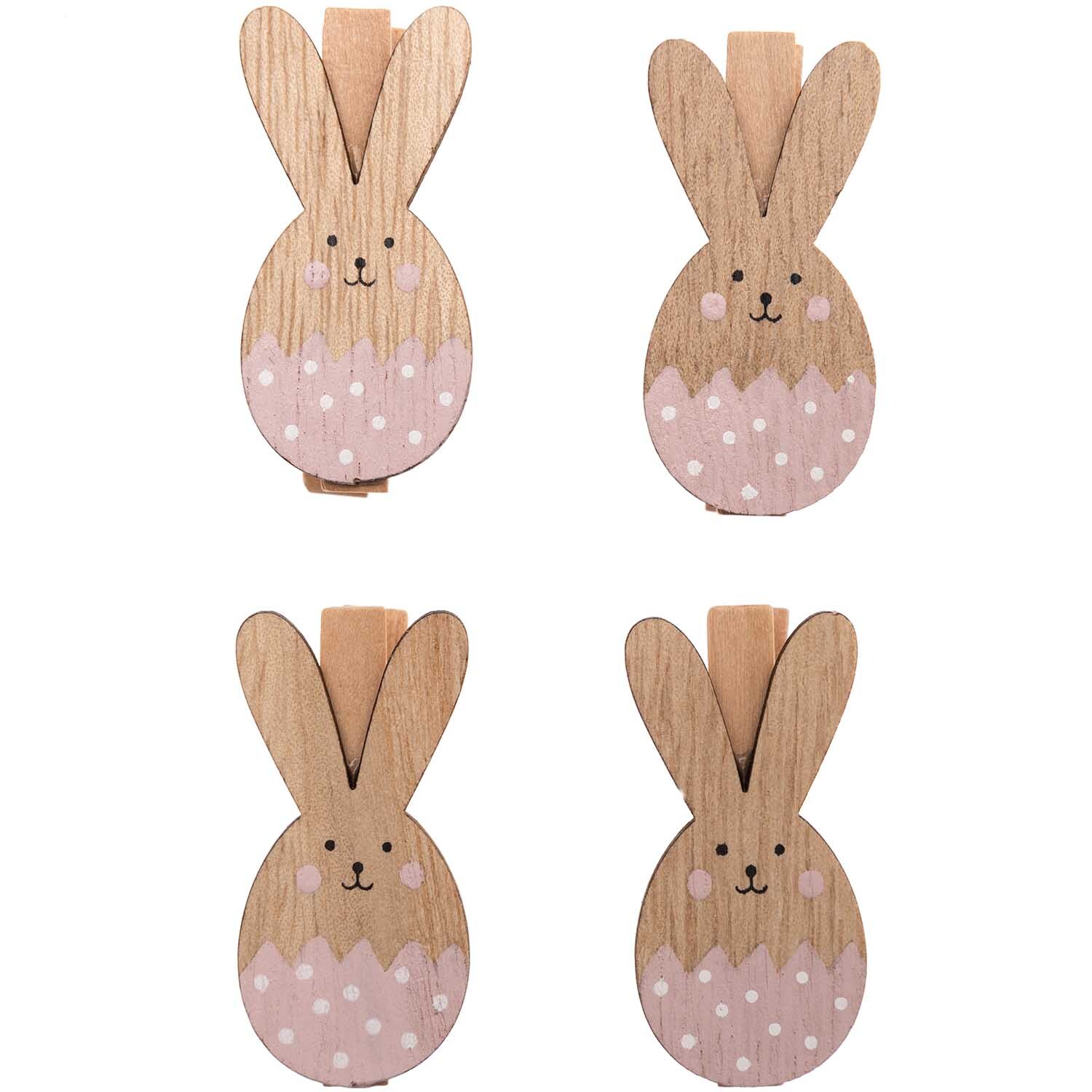 Dekoklammern Osterhase 4 Stück Dekoklammern Osterhase 4 Stück