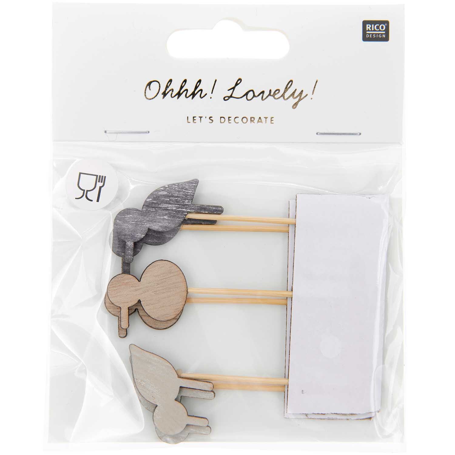Deko-Picker Möwe Mix natur 6,6-7,3cm 6 Stück Deko-Picker Möwe Mix natur 6,6-7,3cm 6 Stück