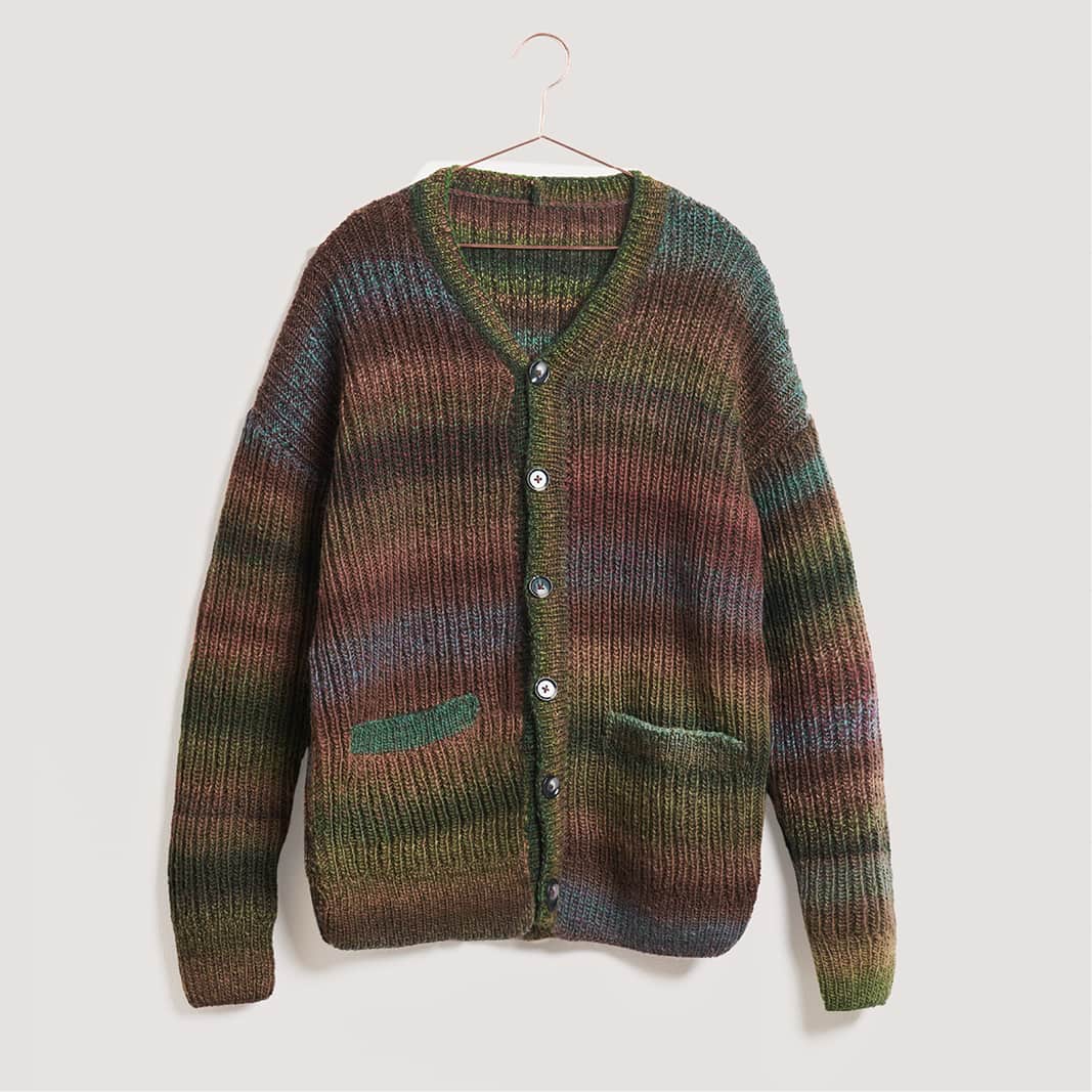 Gestrickte Jacke Herren: Modell 13 aus dem Heft Lovewool No. 21