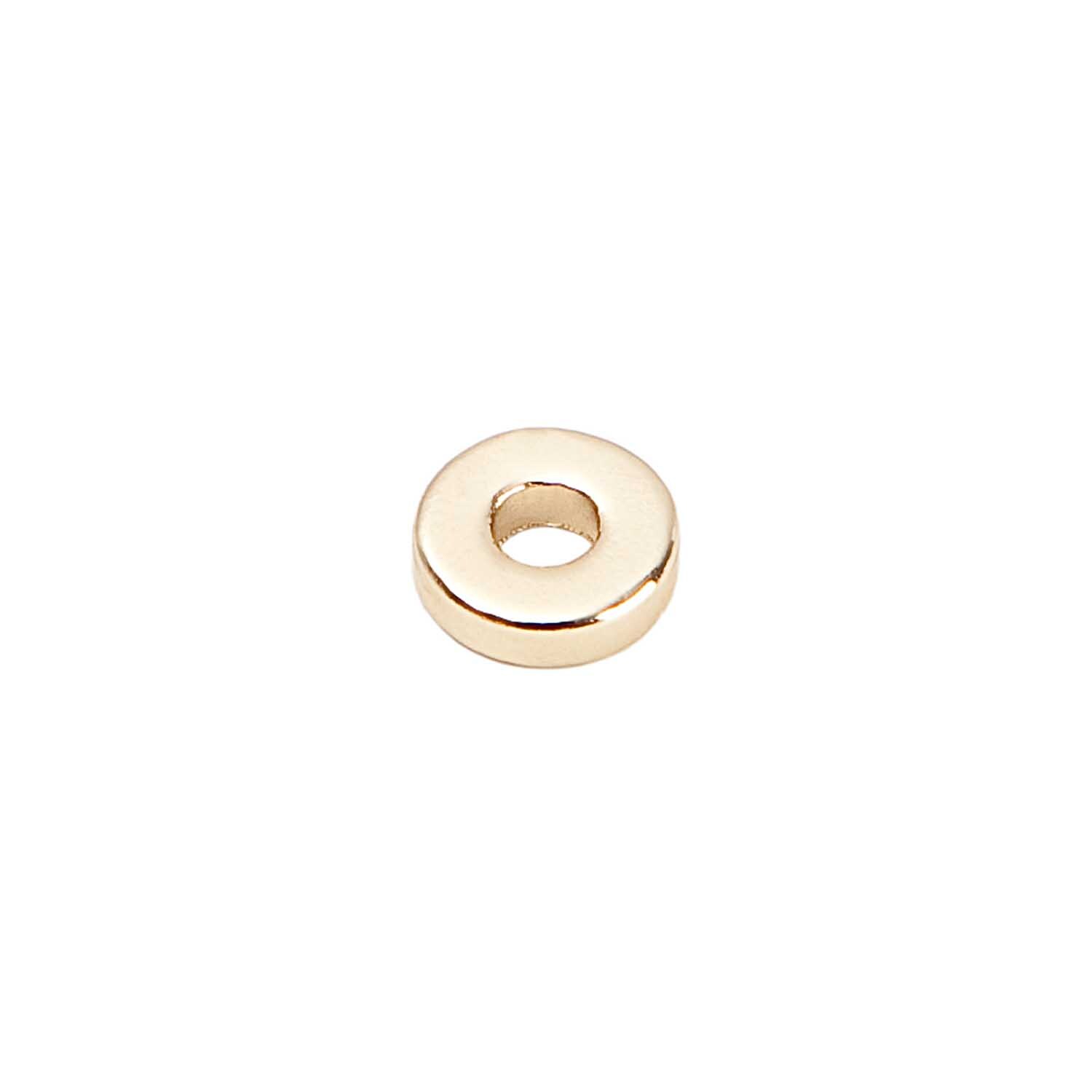 Scheibe rund gold 4mm 40 Stück