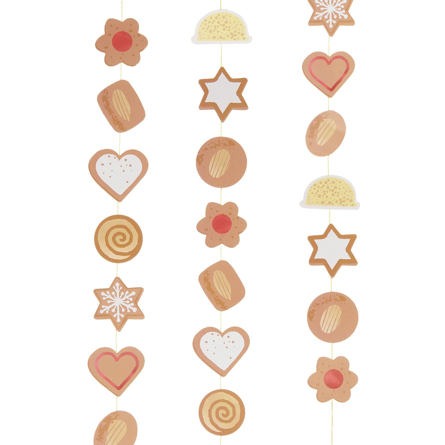 Paper Poetry Genähte Girlande Cookies von Rico Design
