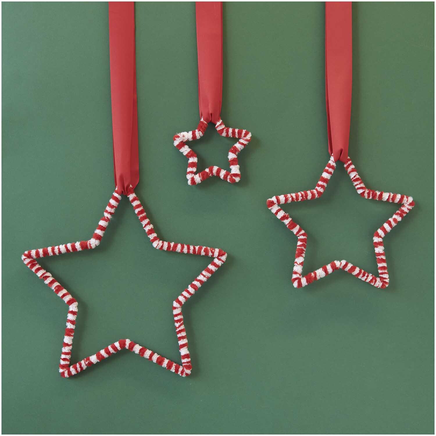 Chenilledraht-Mix 50cm 10 Stück rot & weiß Chenilledraht-Mix 50cm 10 Stück rot & weiß