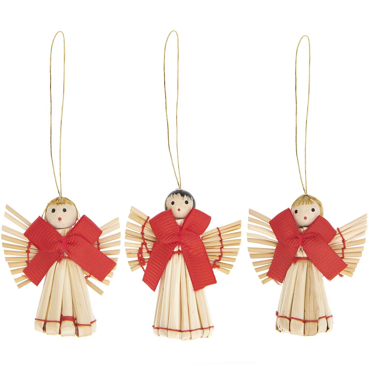 Strohengel-Set 5,5x5cm Strohengel-Set 5,5x5cm