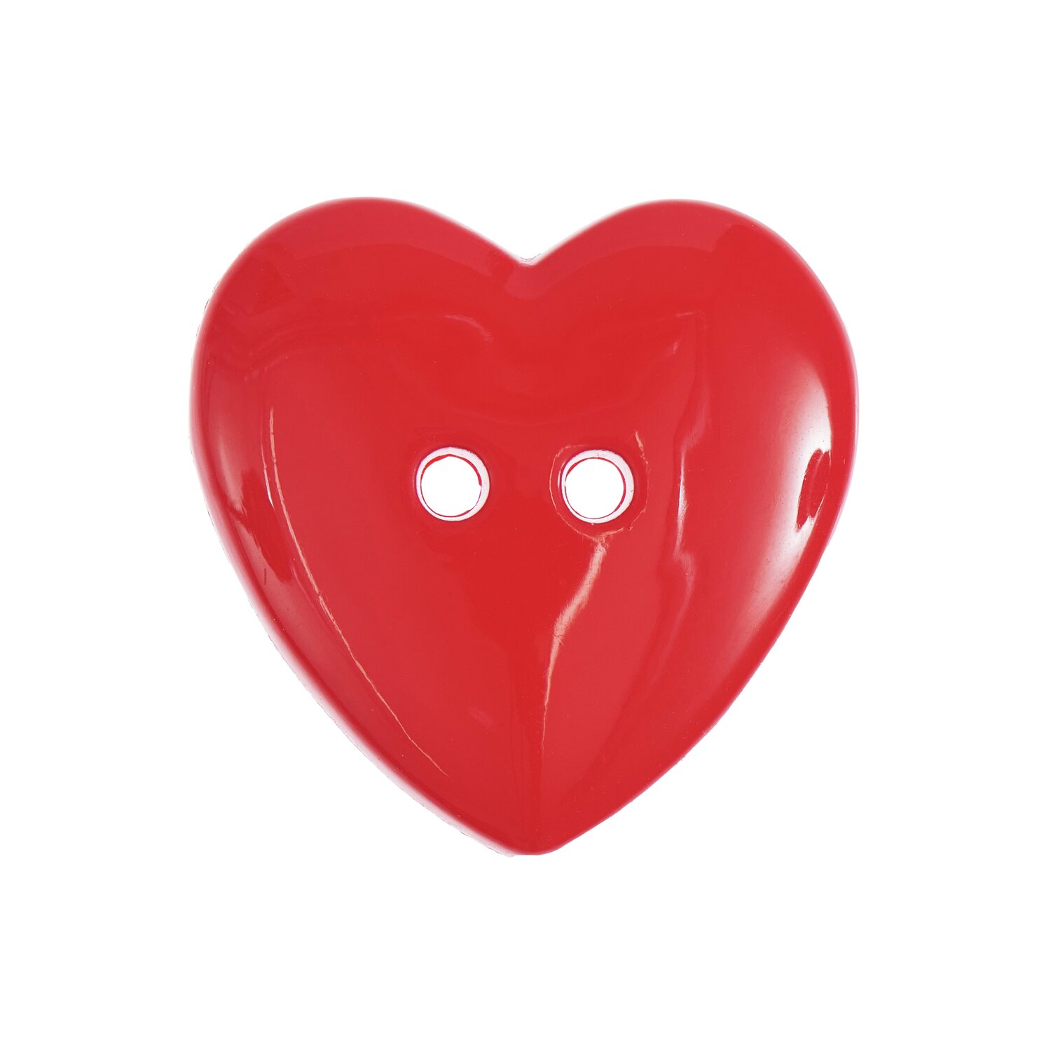 Knopf Herz Rot 2,9x2,9cm Knopf Herz Rot 2,9x2,9cm