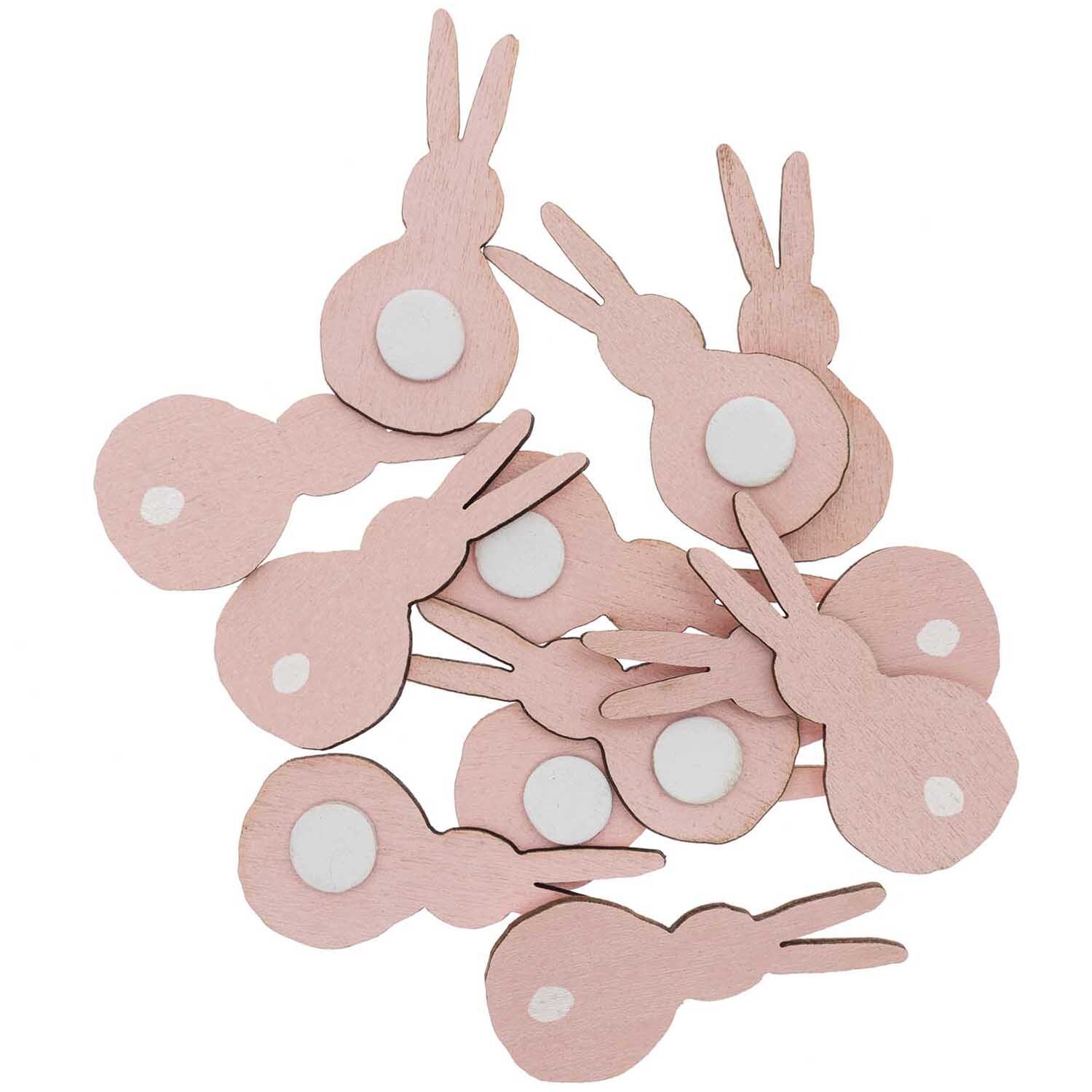 Holzsticker Hase 12 Stück Holzsticker Hase 12 Stück