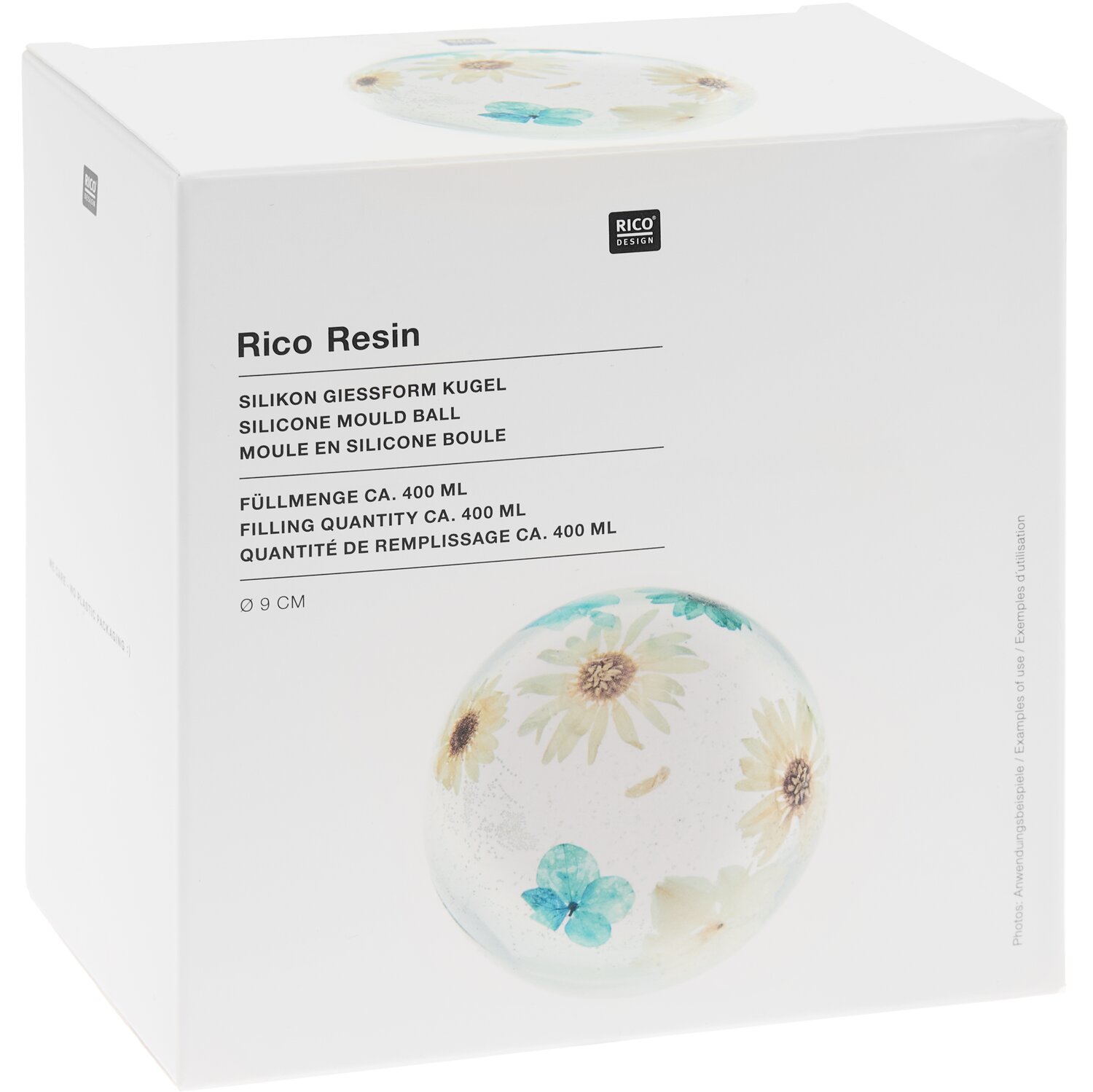 Silikon Gießform Kugel  Ø9cm von Rico Design