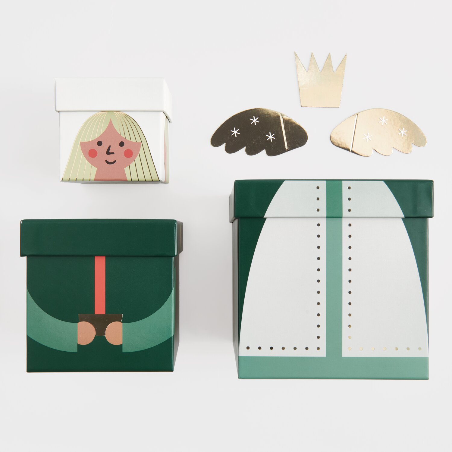 Geschenkboxen-Set Engel 6-teilig von Rico Design
