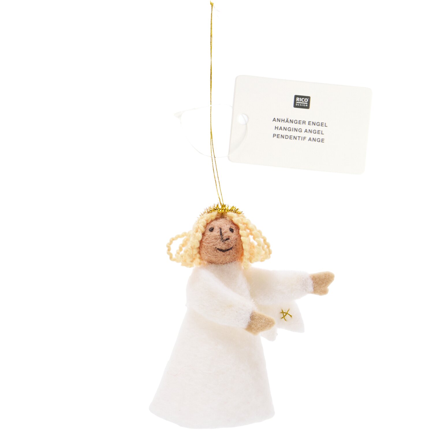Filzhänger Engel Blond 10x9x2cm von Rico Design