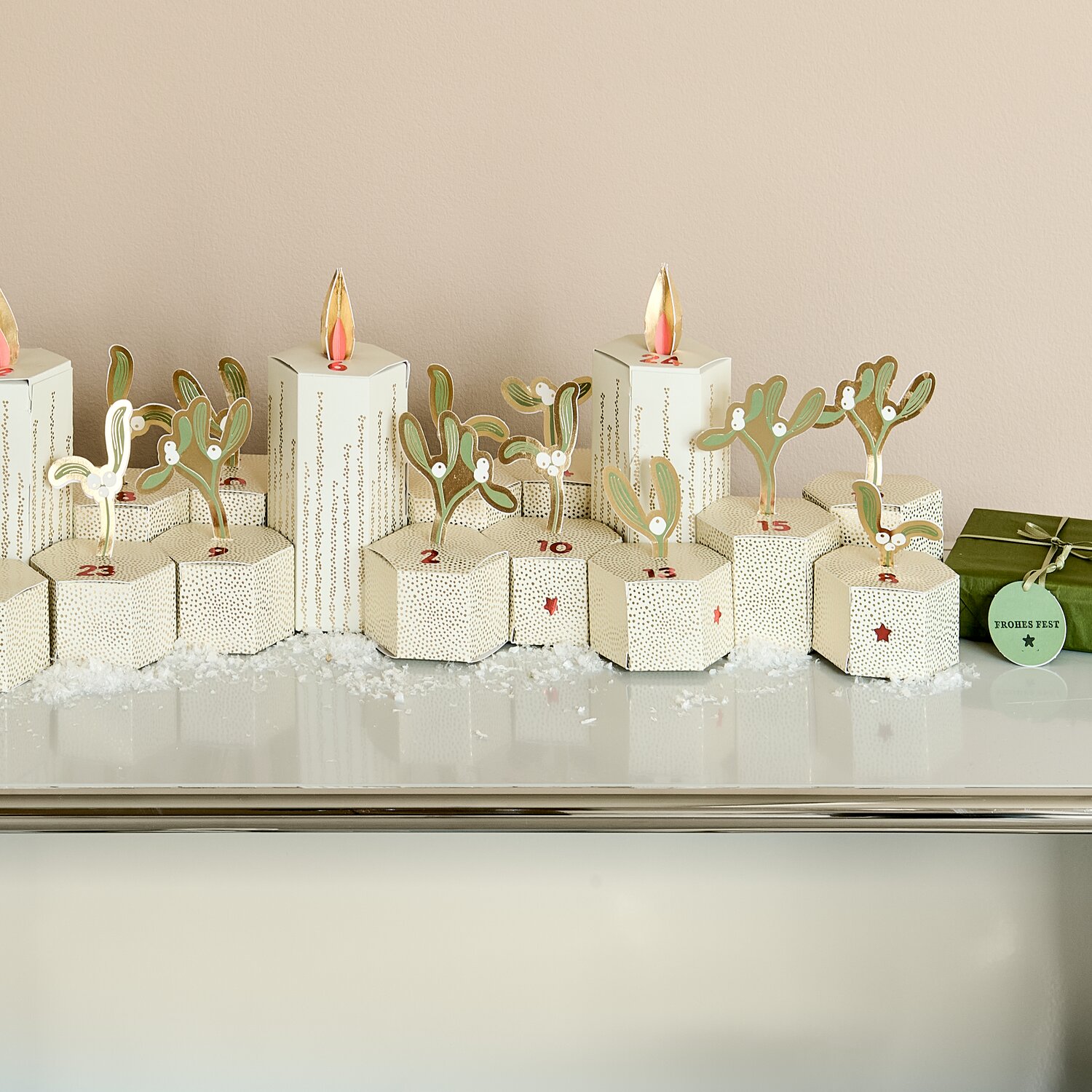Adventskalender Bastelset Mistelzweige von Rico Design