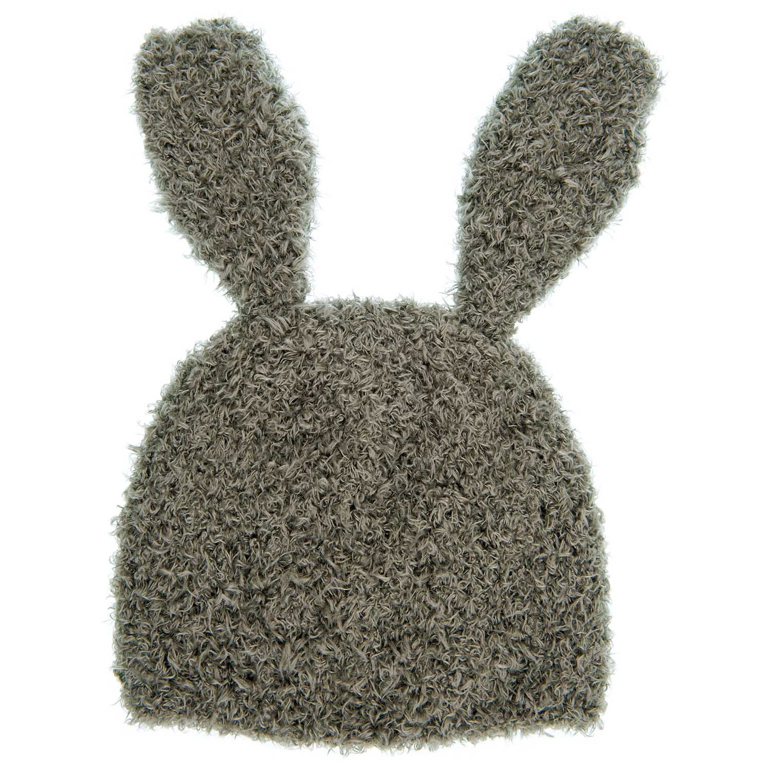 Strickset Mütze Hase Grau von Rico Design