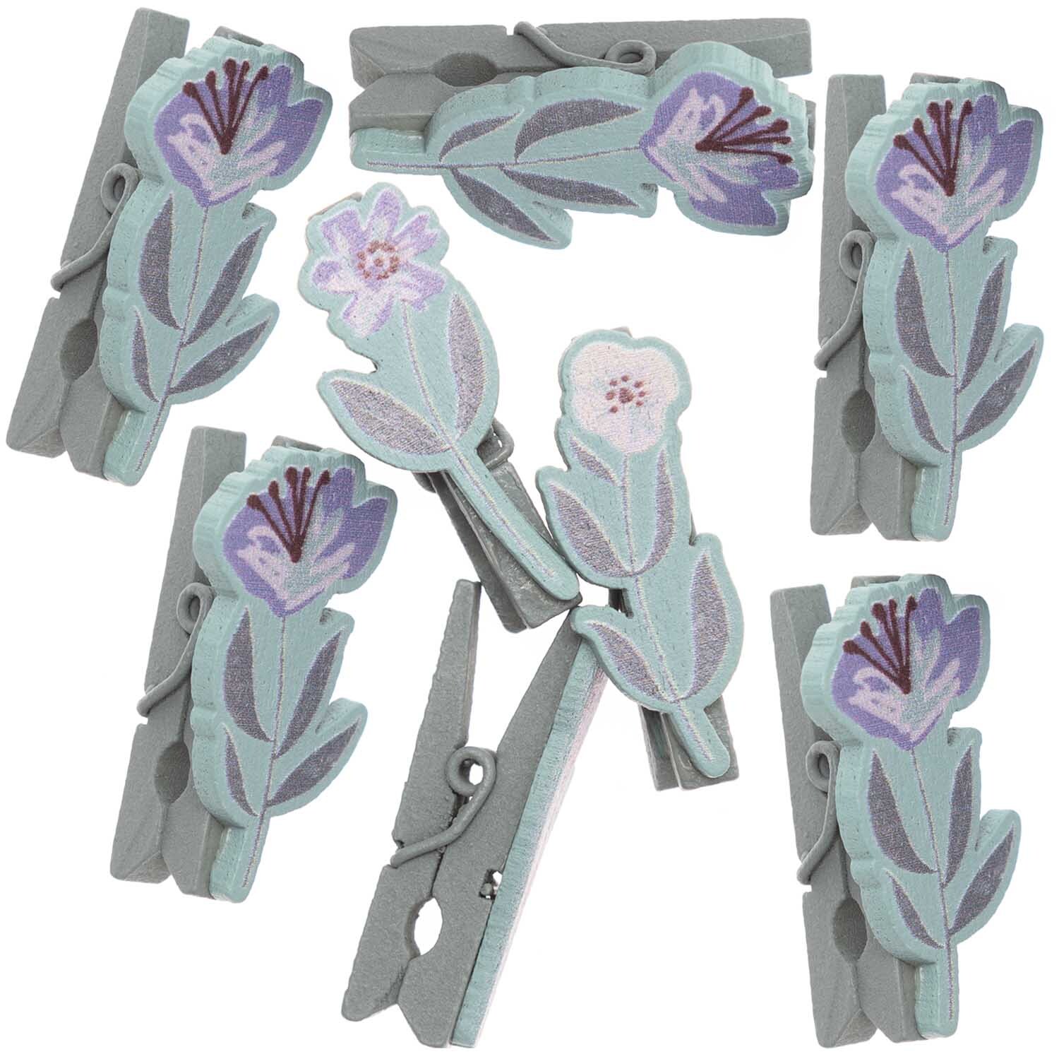Dekoklammern Blume 8 Stück Dekoklammern Blume 8 Stück