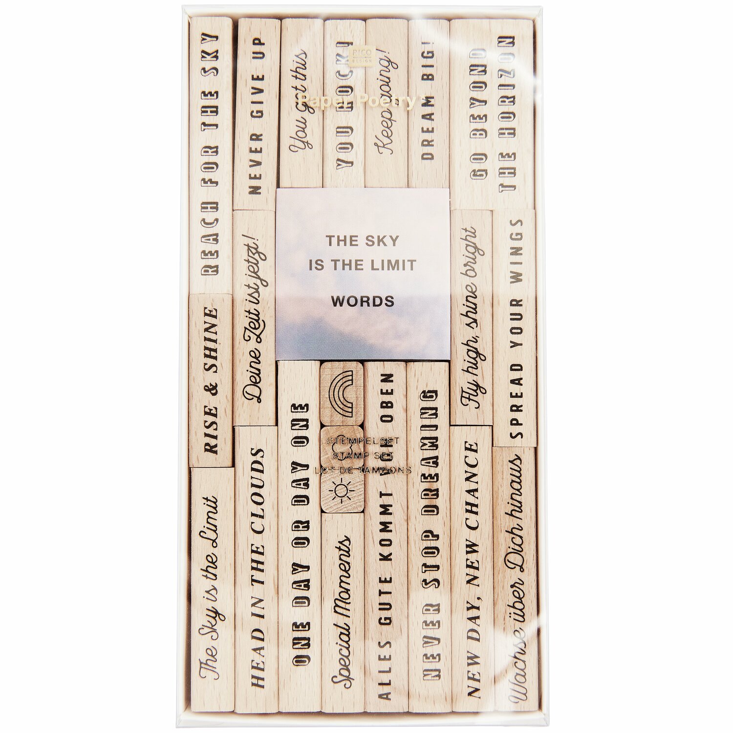 Stempelset Typo  23-teilig von Rico Design