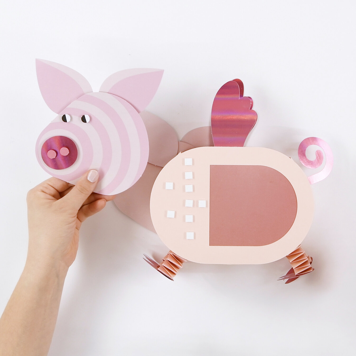 Bastelset Schweinchen-Laterne von Rico Design