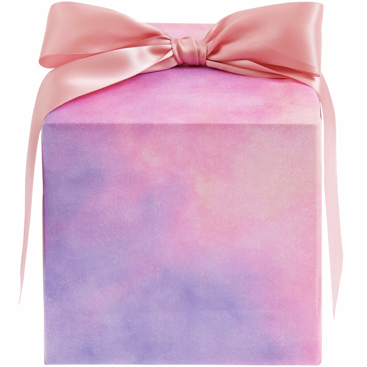 Paper Poetry Seidenpapier Mix The Sky is the Limit: Geschenkbox in Rosa und Lila mit Schleife.