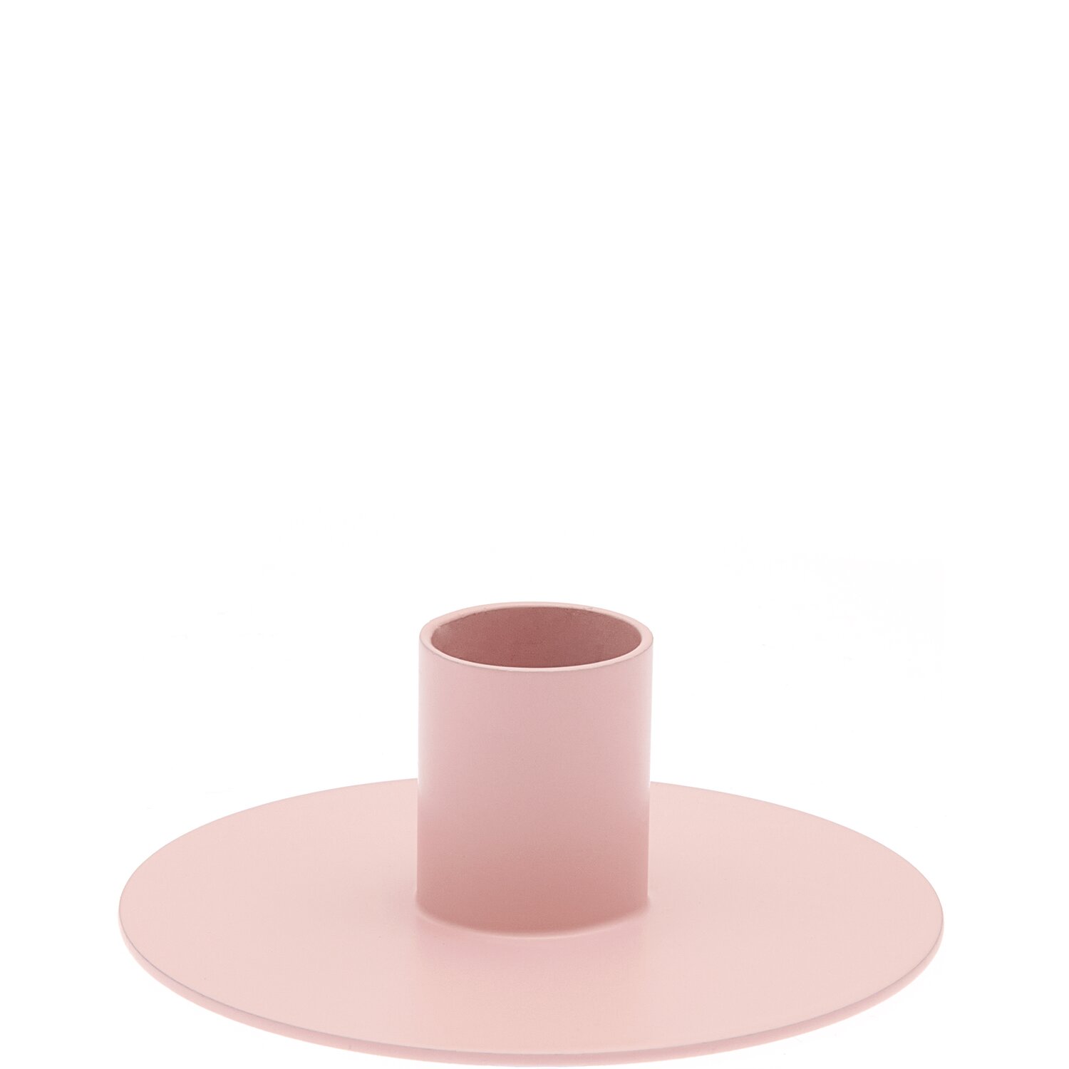Kerzenständer rosa: Eleganter, runder Kerzenhalter in zartem Rosa von Rico Design für stilvolle Dekoration.