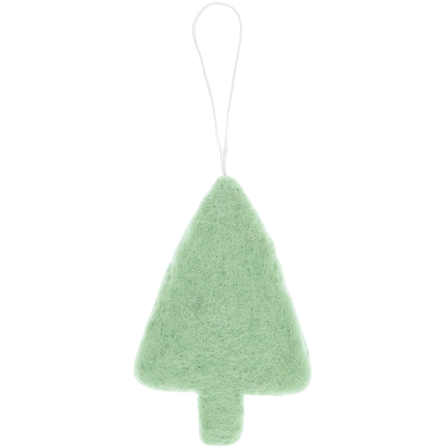 Aufhänger Tanne mit Tannenzapfen handgefilzt 10,5x6x1,3cm Farbe Mint von Rico Design