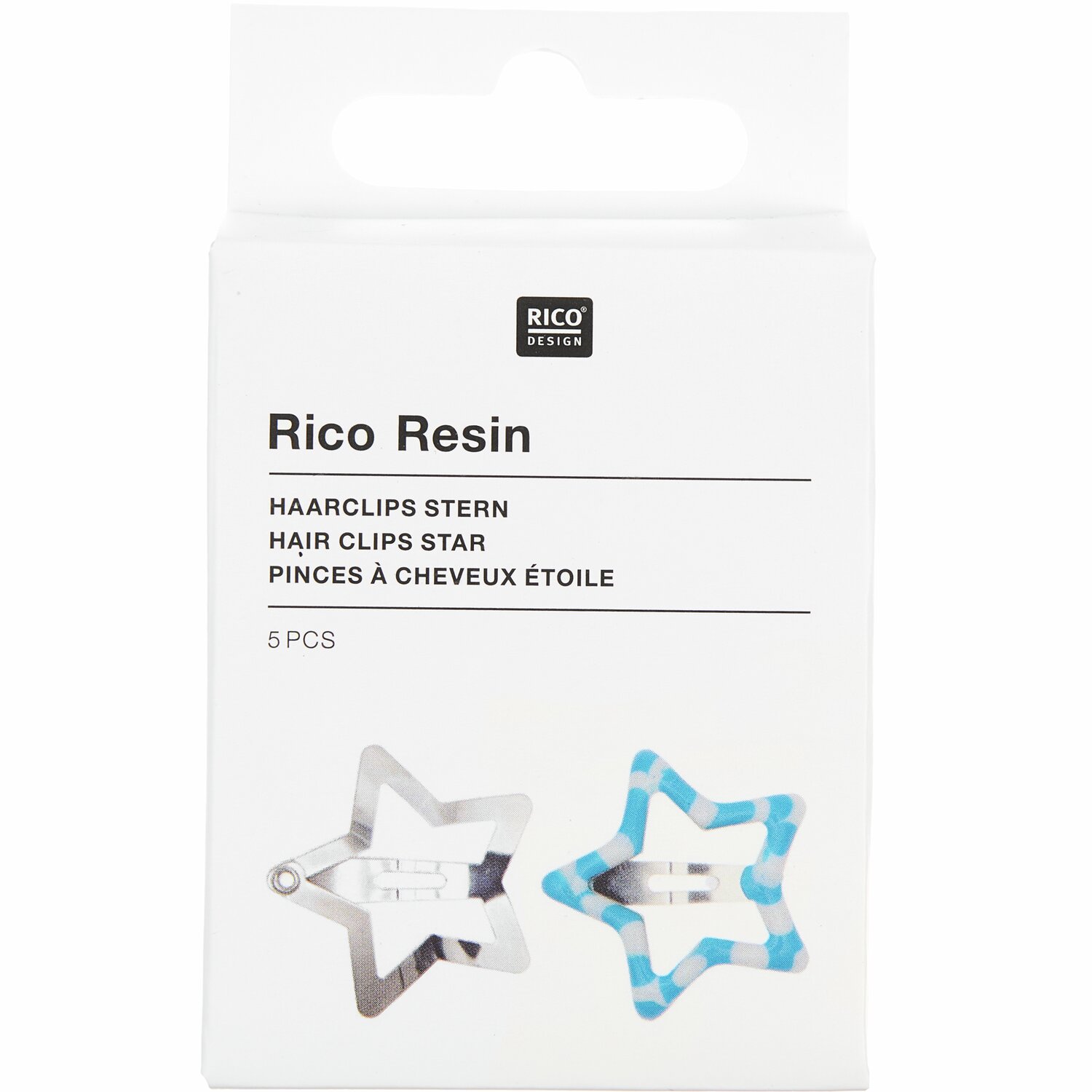 Haarclips Stern  5 Stück von Rico Design