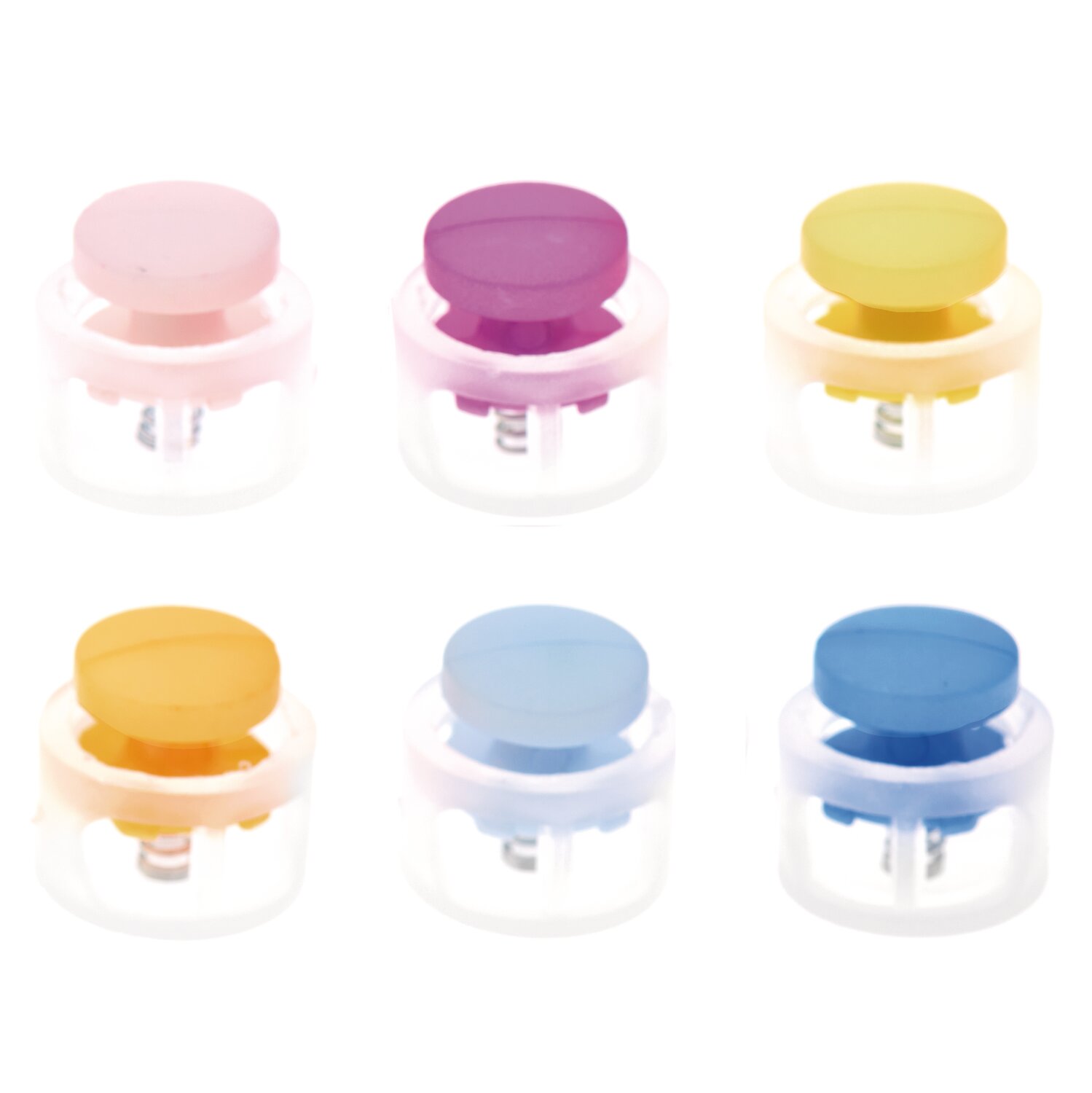 itoshii - Ponii Beads Verschlüsse multicolour  14x9mm 6 Stück von Rico Design