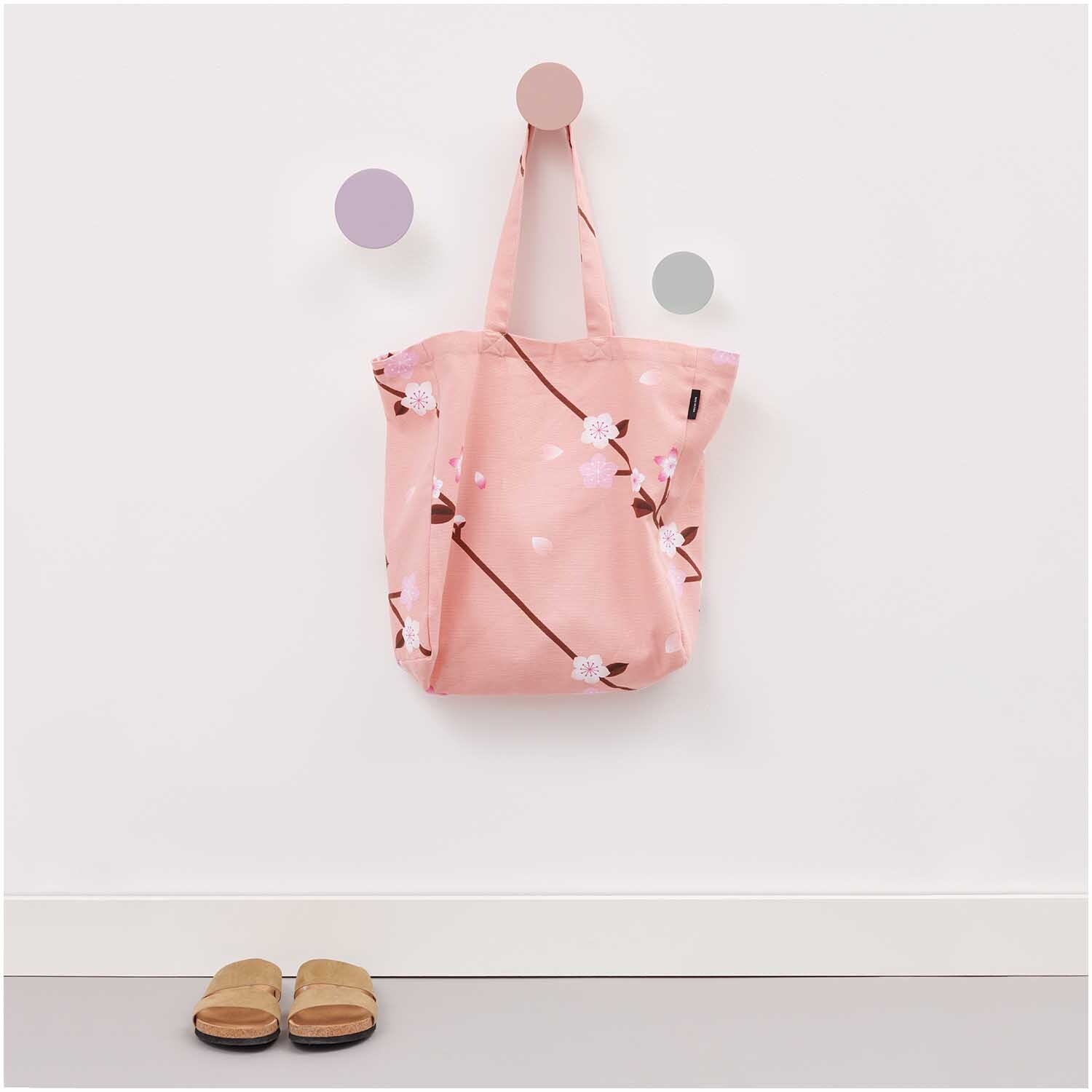 Canvas-Shopper Kirschblütenzweige pfirsich 38x40x13cm Canvas-Shopper Kirschblütenzweige pfirsich 38x40x13cm