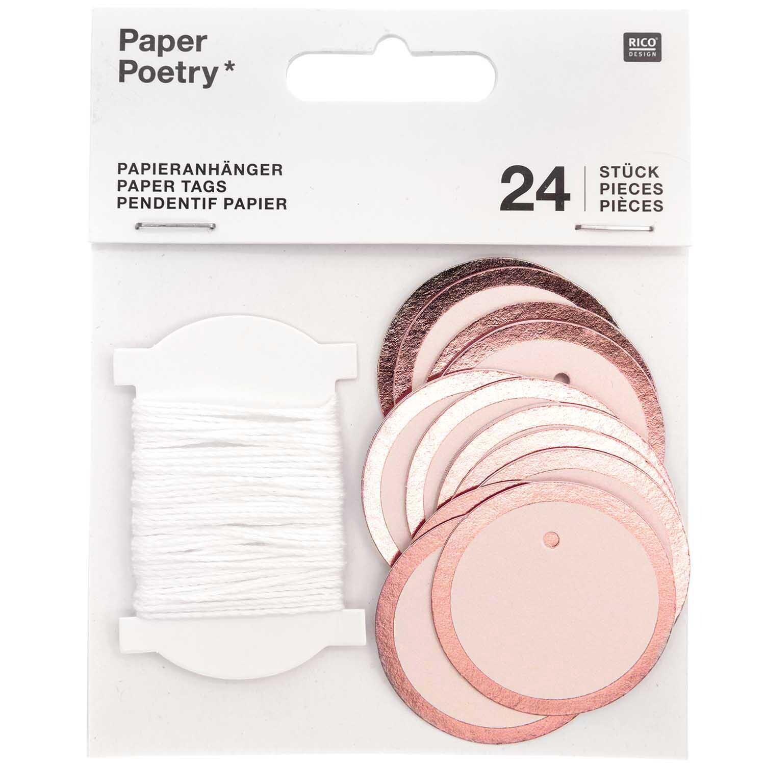 Paper Poetry Papieranhänger Kreise 4cm 24 Stück Paper Poetry Papieranhänger Kreise 4cm 24 Stück