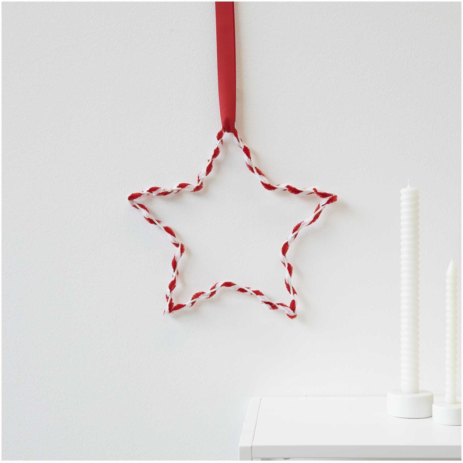 Chenilledraht-Mix 50cm 10 Stück rot & weiß Chenilledraht-Mix 50cm 10 Stück rot & weiß
