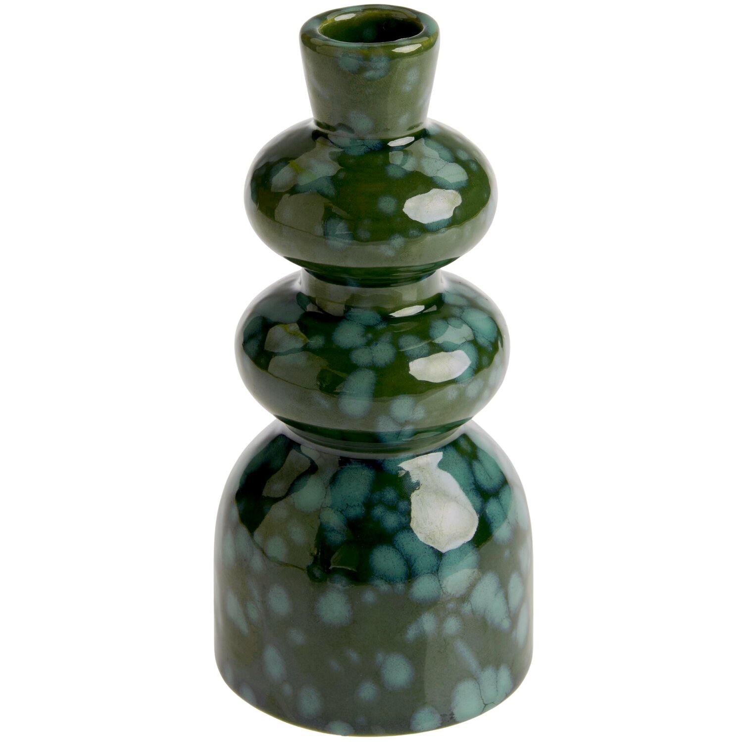 Porzellan Kerzenhalter Grün 7,8x16,5x7,8cm von Rico Design