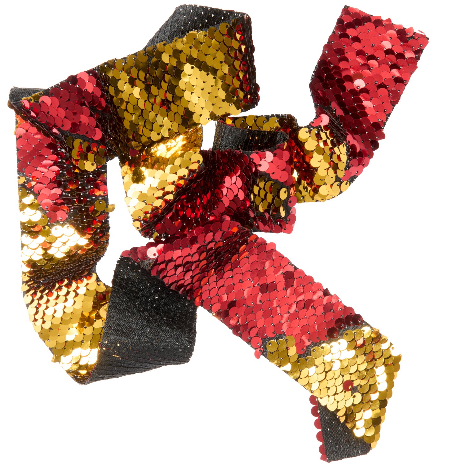 Paillettenband Rot-Gold 38mmx2m von Rico Design