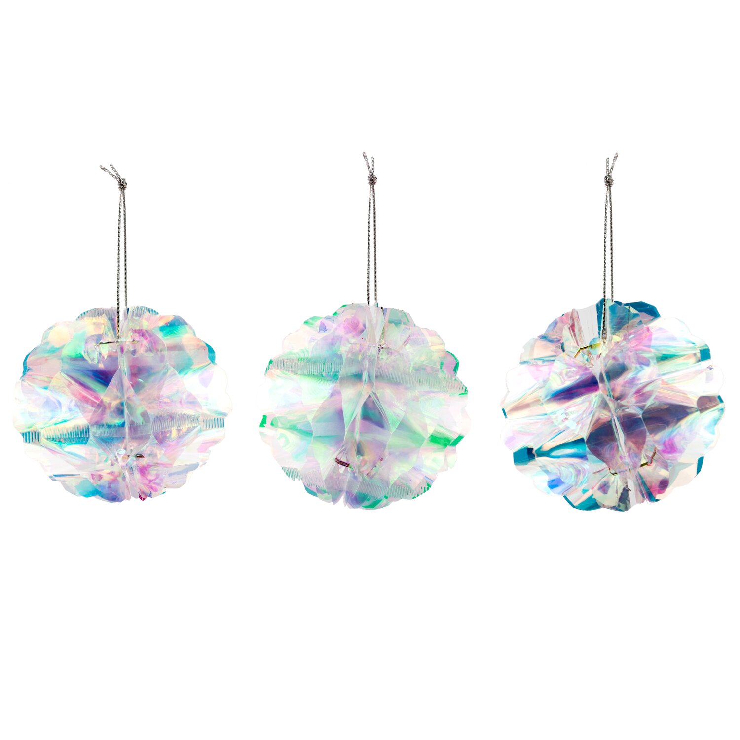 Wabenbälle irisierend 7cm 3 Stück von Rico Design