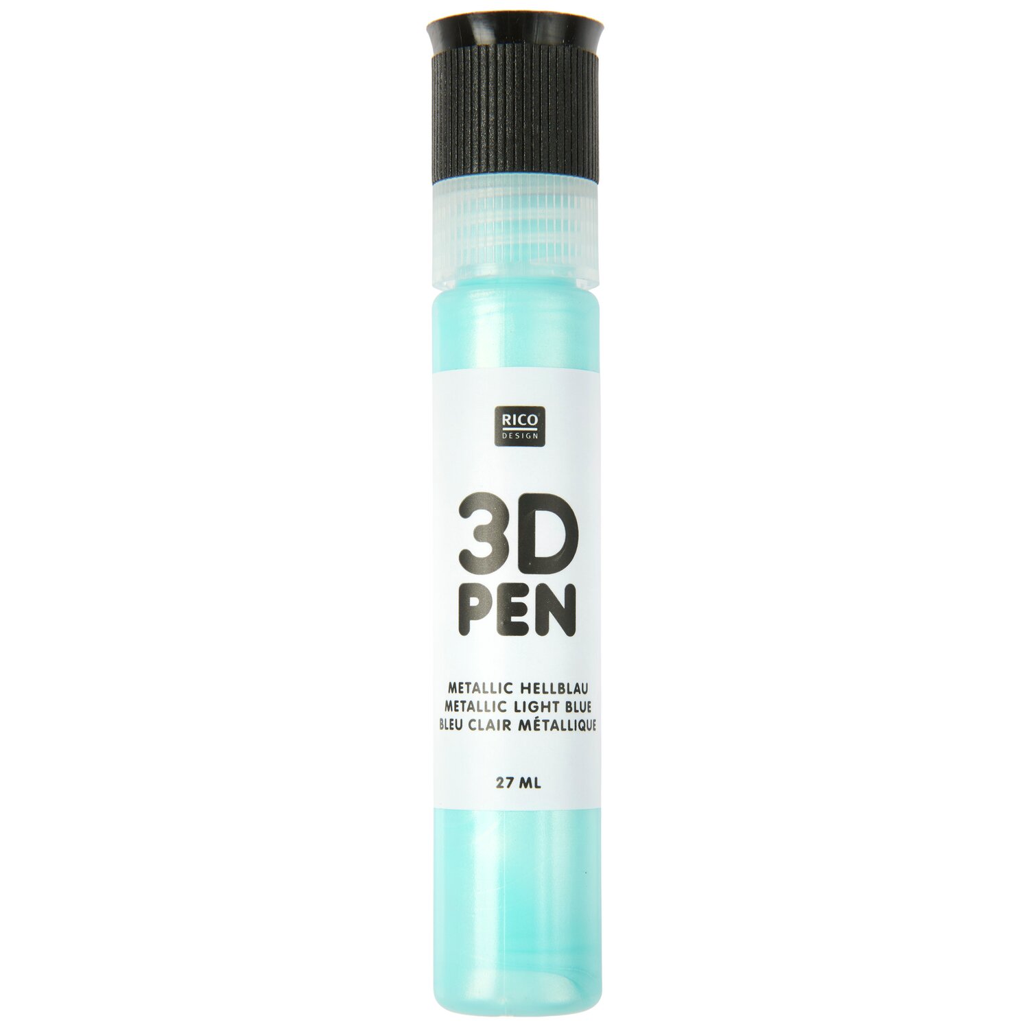 3D Pen Farbe 27ml Farbe Metallic Hellblau von Rico Design