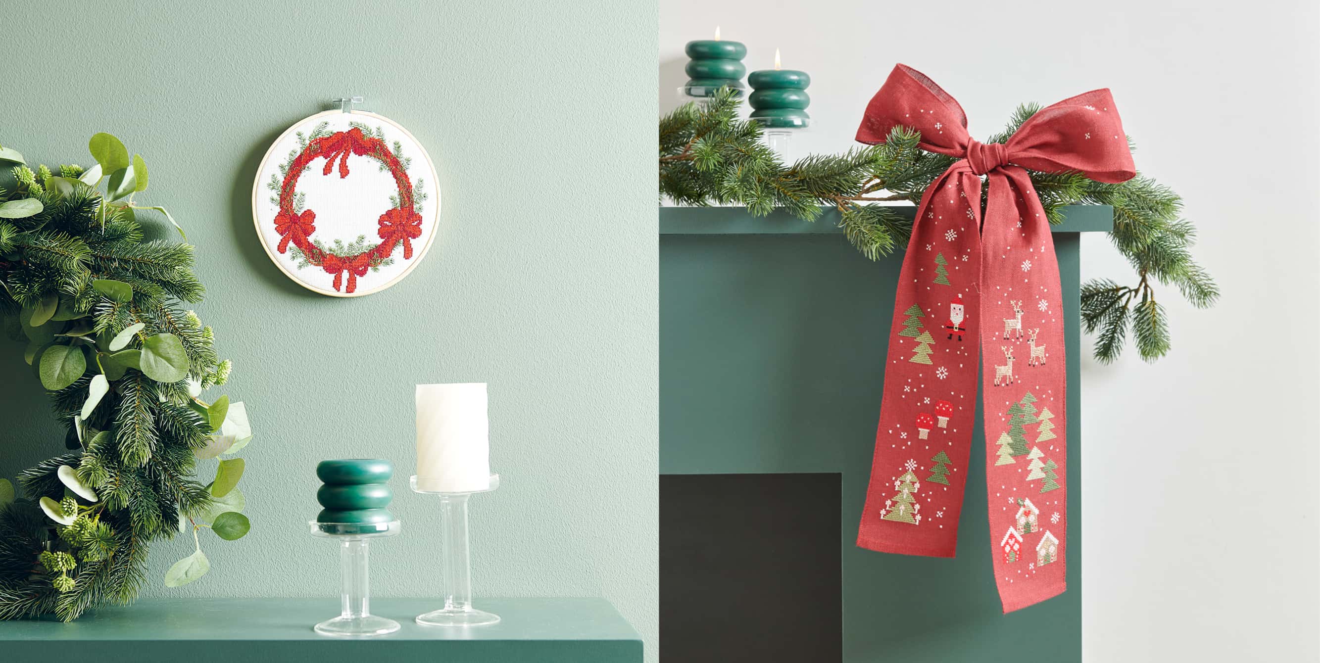 Weihnachtliche Stickmuster