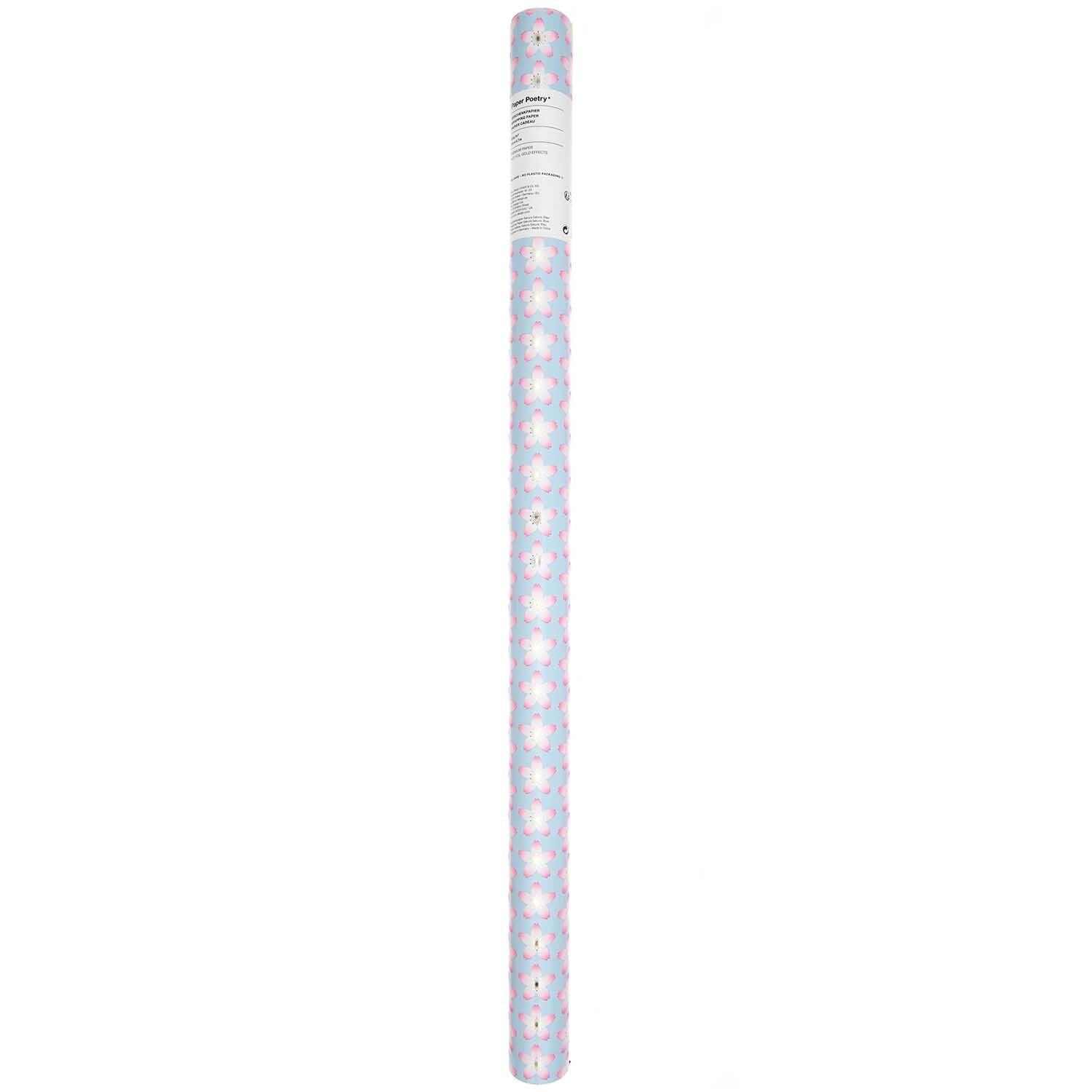 Geschenkpapier Kirschblüten Blau Geschenkpapier Kirschblüten Blau