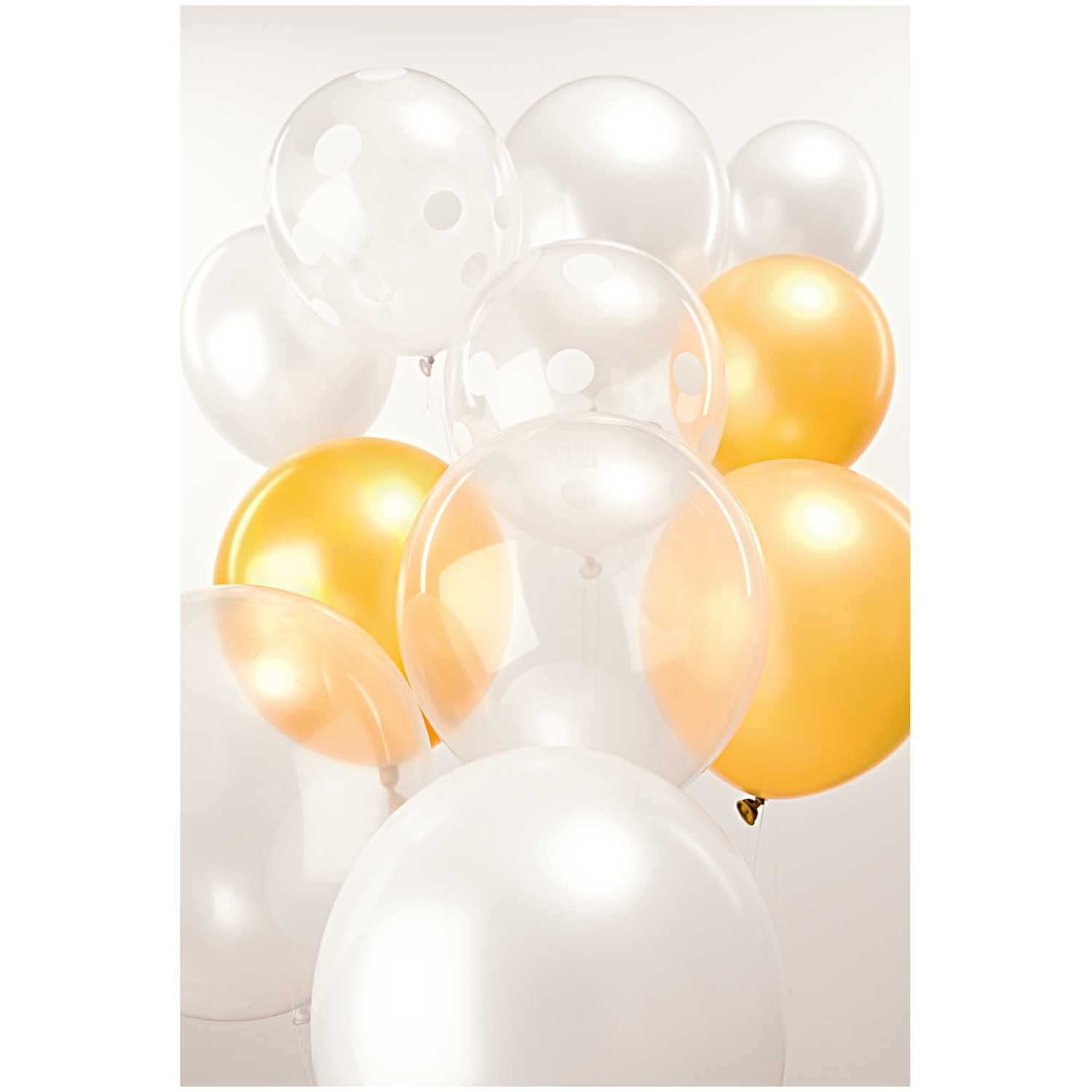 Luftballon Mix weiß 30cm 12 Stück Luftballon Mix weiß 30cm 12 Stück