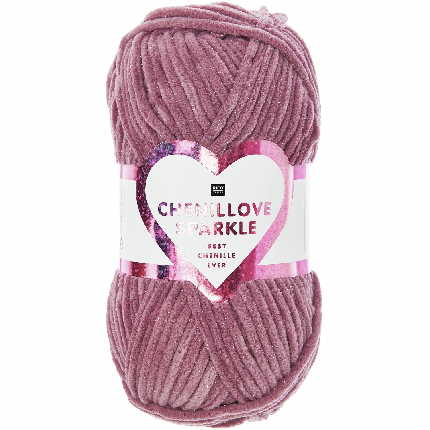 Creative Chenillove Sparkle 100g 110m Farbe Beere von Rico Design Creative Chenillove Sparkle: Flauschiges Chenille-Garn in Beere, 100g, 110m, ideal für Strickprojekte.