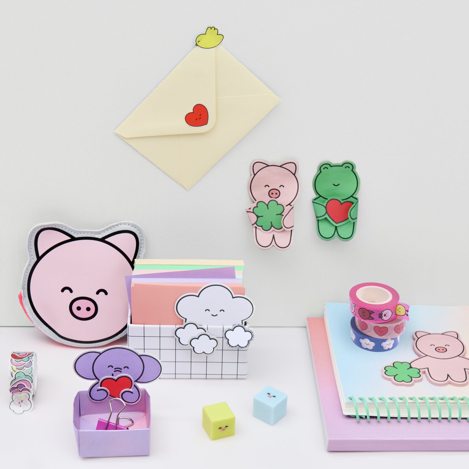 Paper Poetry Notizzettel-Box Chingu 9x9cm 150 Blatt von Rico Design