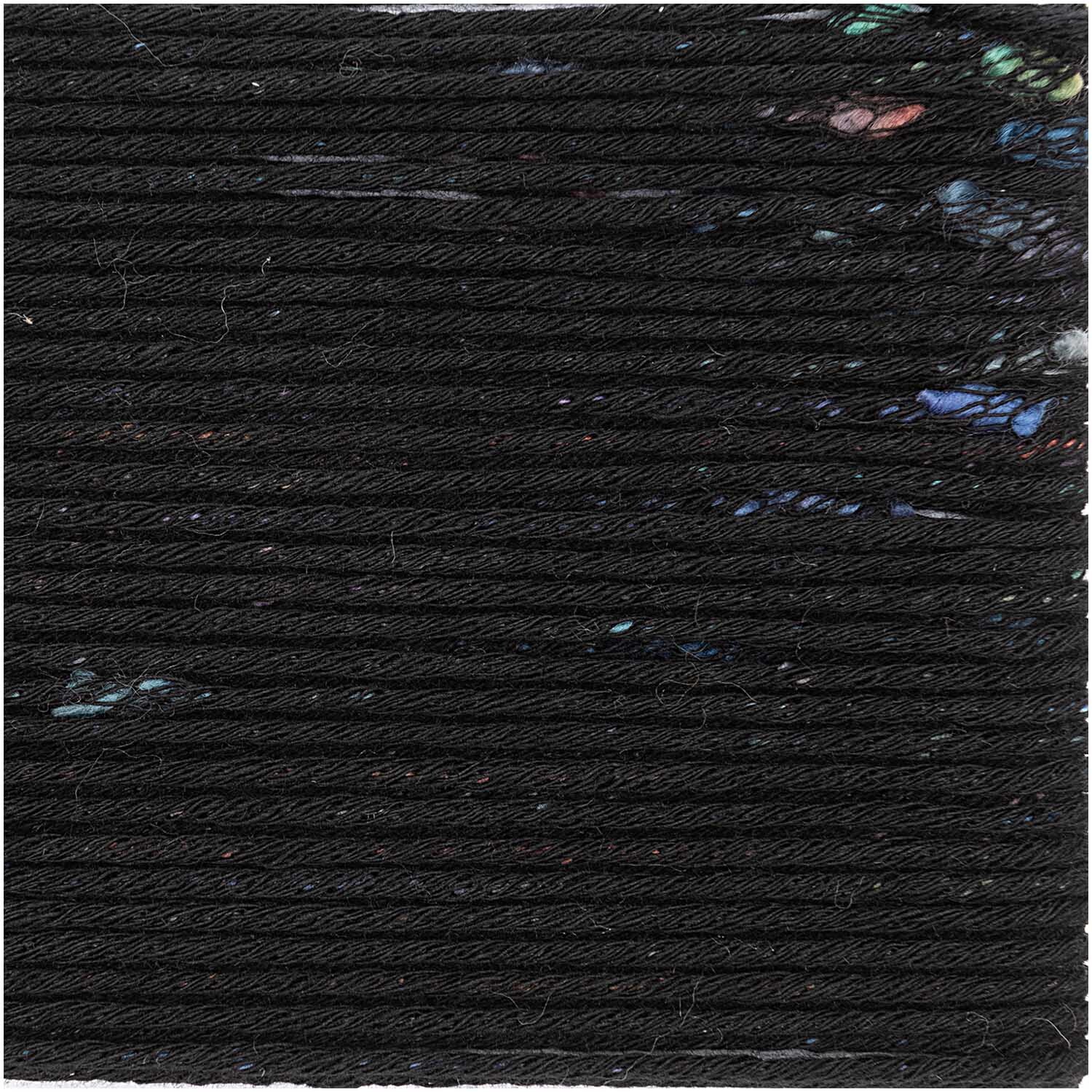 Fashion Cotton Neps dk 50g 105m Farbe Schwarz von Rico Design Fashion Cotton Neps dk von Rico Design: Schwarzes Garn mit bunten Neps, 50g, 105m. Ideal für kreative Strickprojekte.
