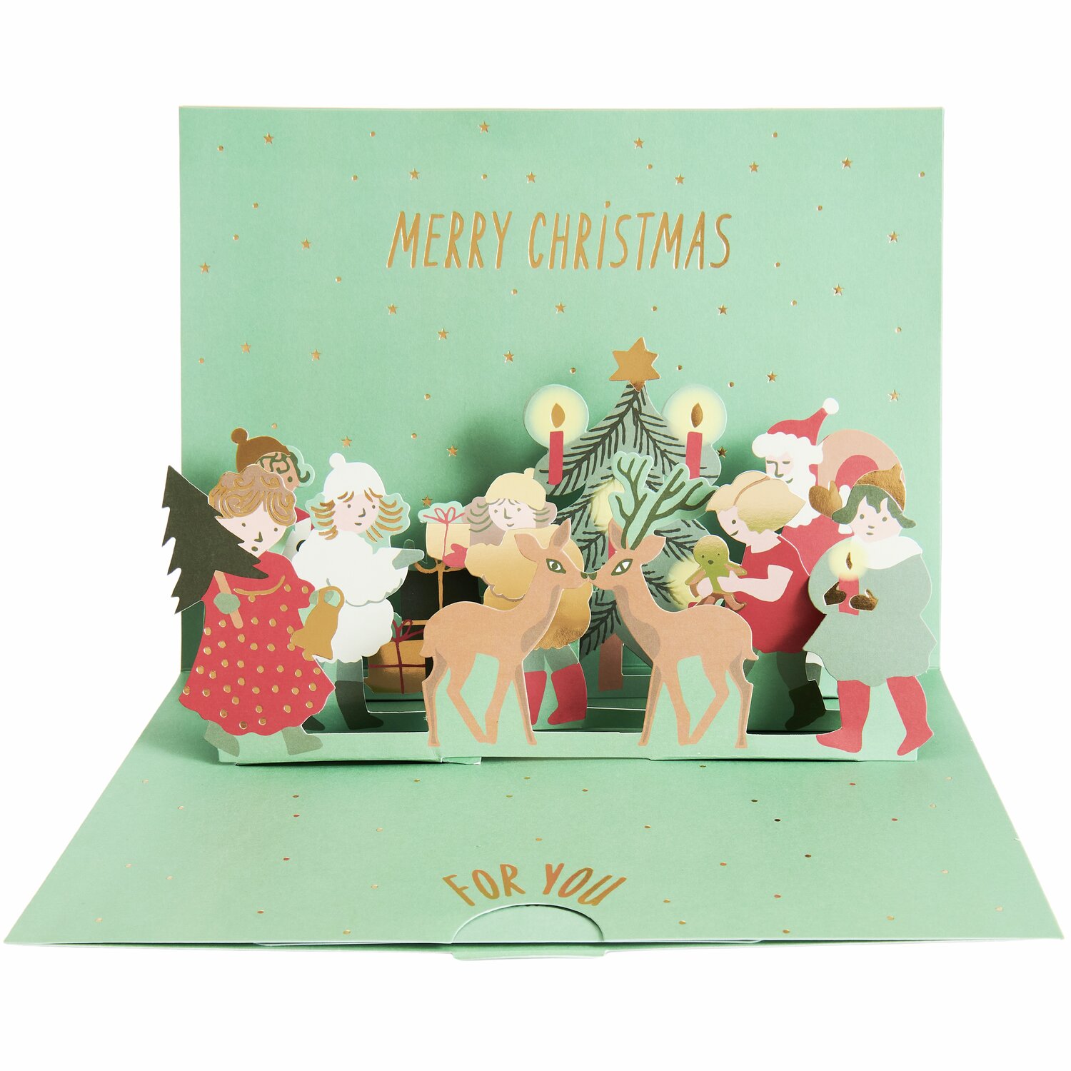 Pop-Up Karte Weihnachtsmann für Geldgeschenke  A5 von Rico Design