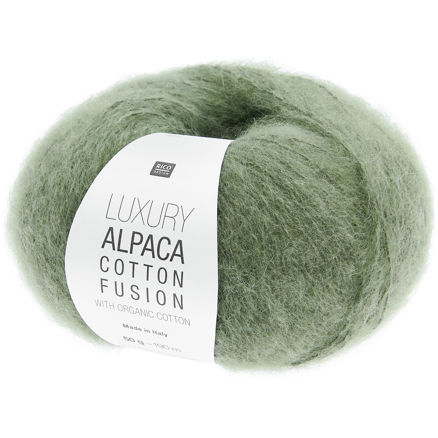 Luxury Alpaca Cotton Fusion 50g 190m Farbe Aloe von Rico Design Luxury Alpaca Cotton Fusion 50g 190m Farbe Aloe von Rico Design