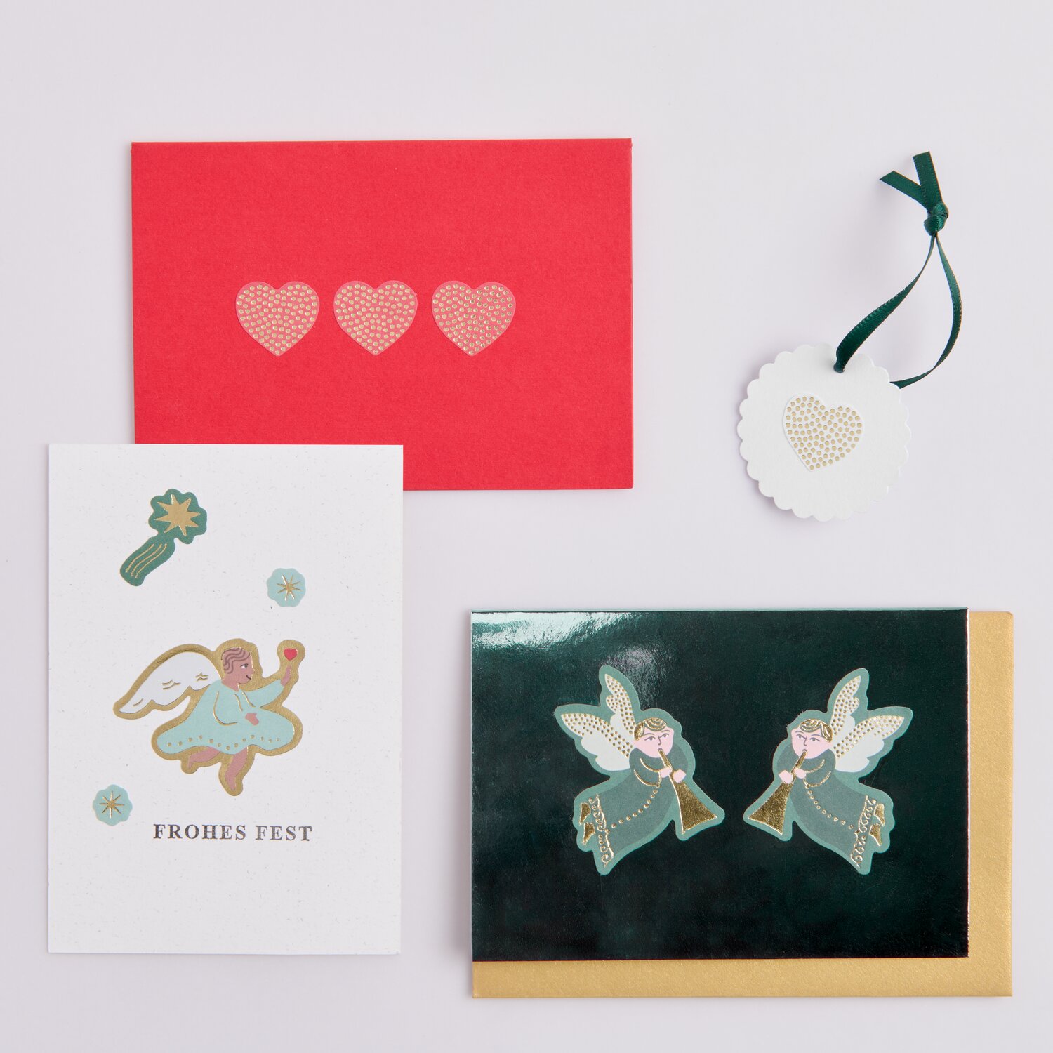 Paper Poetry Papiersticker Sterne/Herzen 4 Bögen von Rico Design