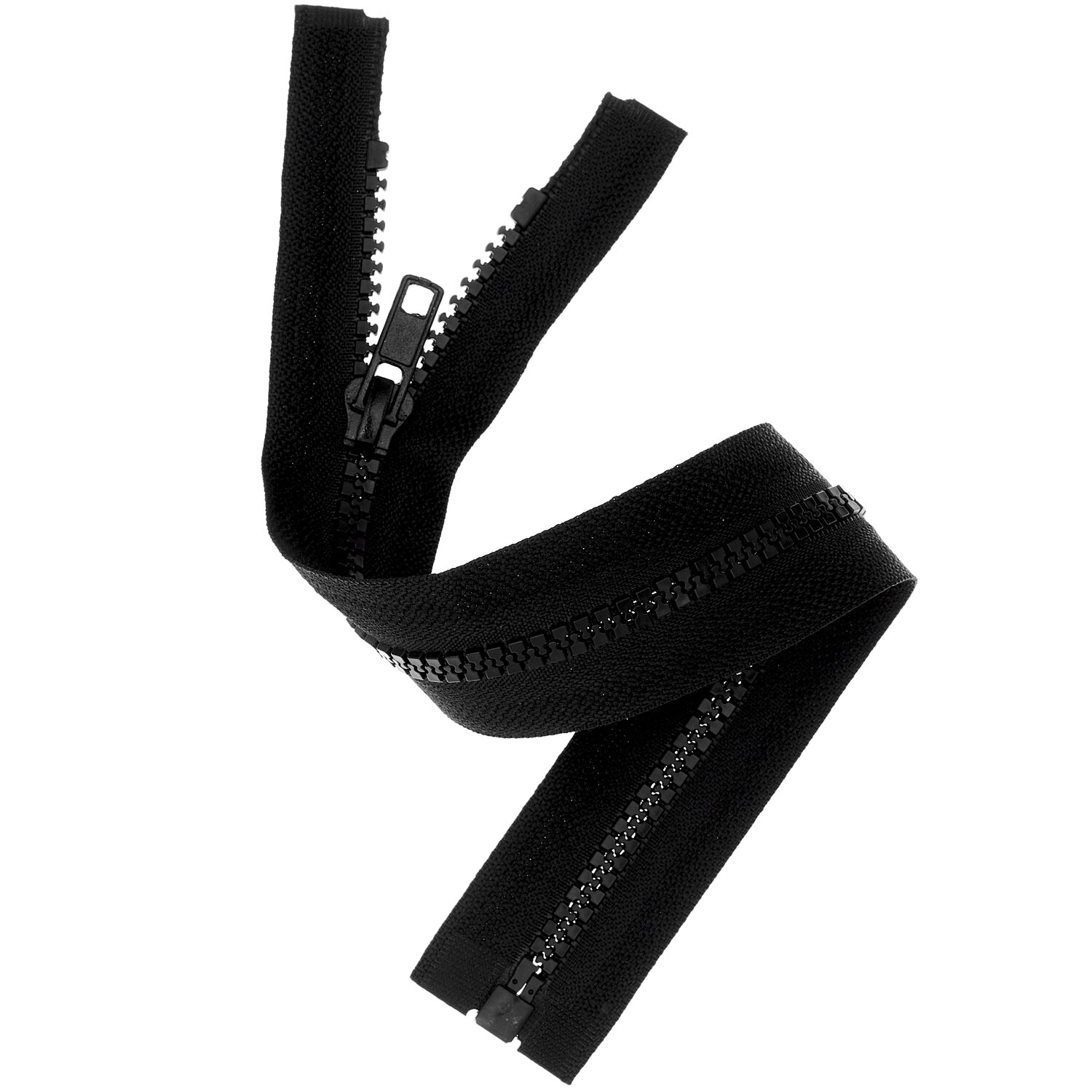 Kunststoff Reißverschluss 5mm Schwarz von Rico Design